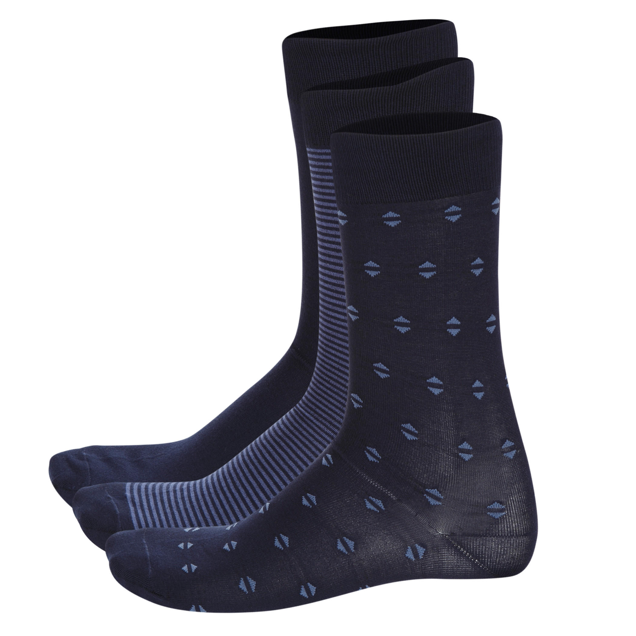Printed Ankle-length Socks - Set of 3-men-socks-image-1