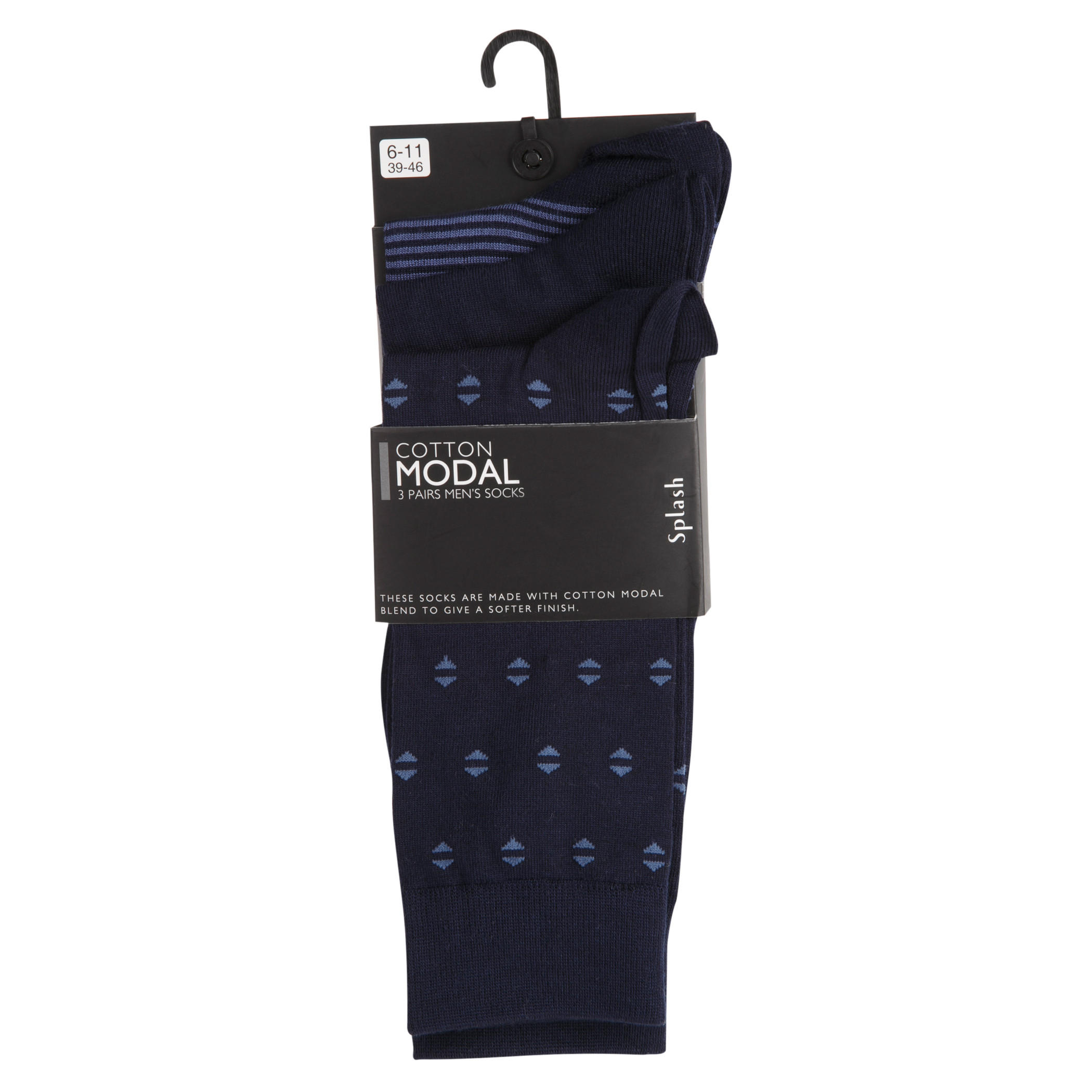 Printed Ankle-length Socks - Set of 3-men-socks-image-2