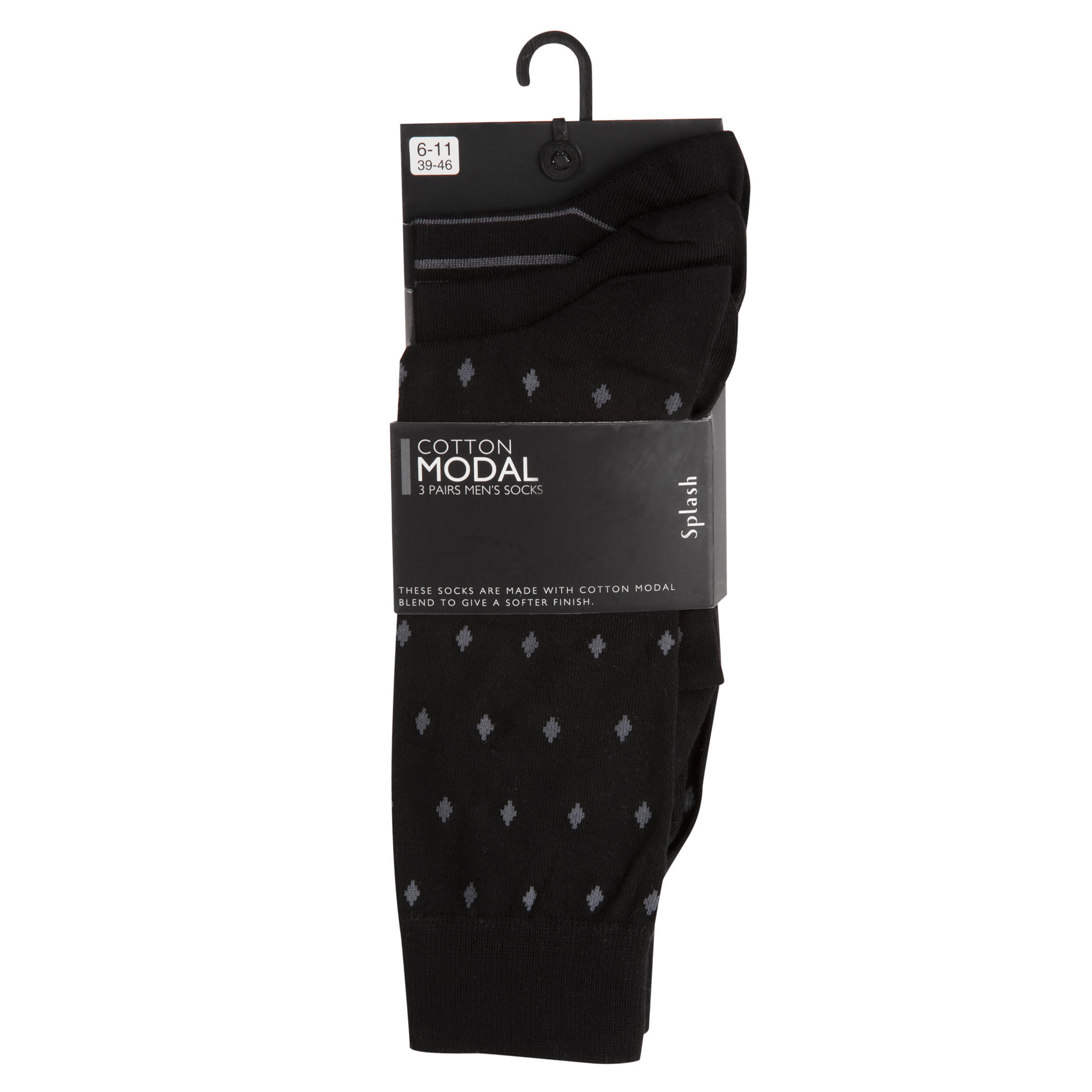 Printed Ankle-length Socks - Set of 3-men-socks-image-2