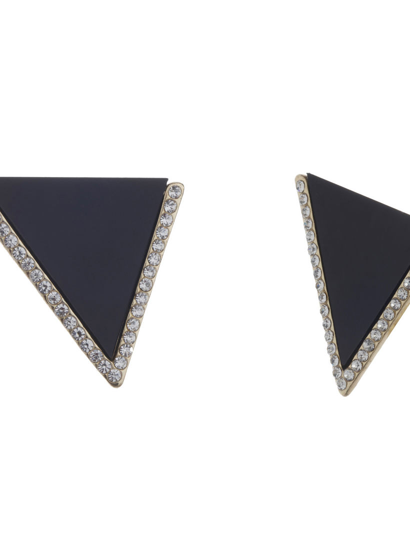 Triangle Stud Earrings-women-watchesandjewellery-jewellery-earrings-image-1
