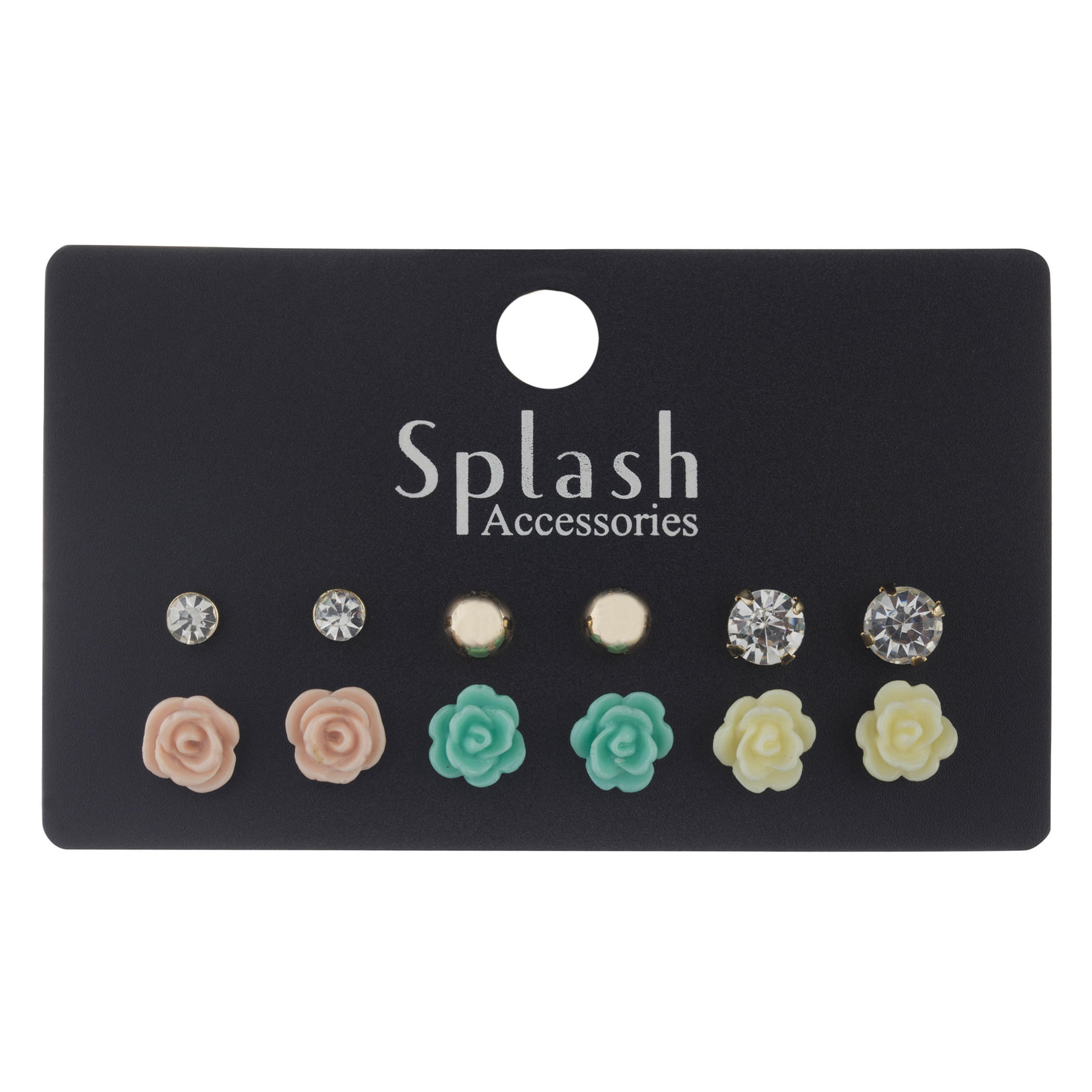 Assorted Stud Earrings - Set of 6-women-watchesandjewellery-jewellery-earrings-image-1