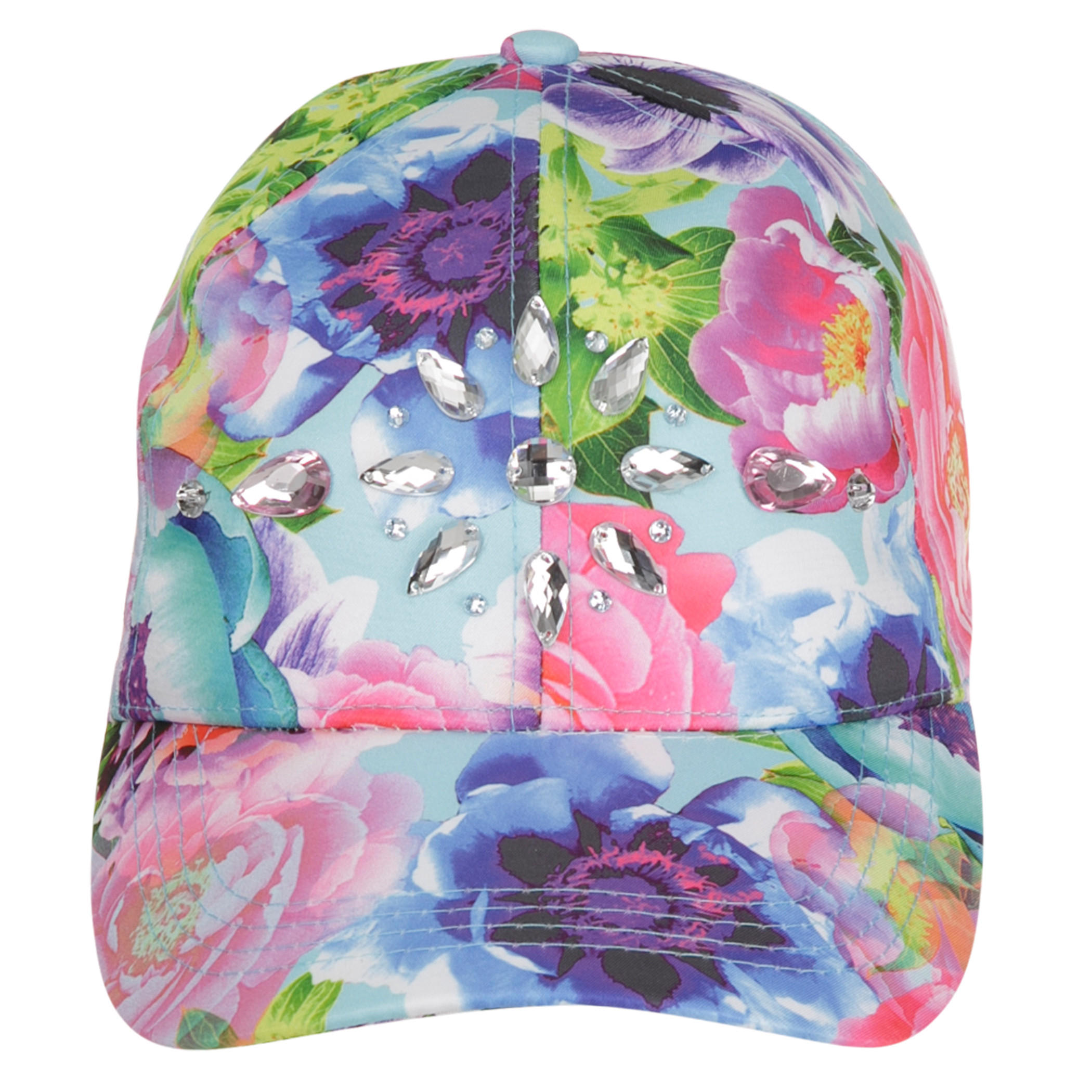 Floral Print Cap-women-clothingaccessories-capsandhats-image-3
