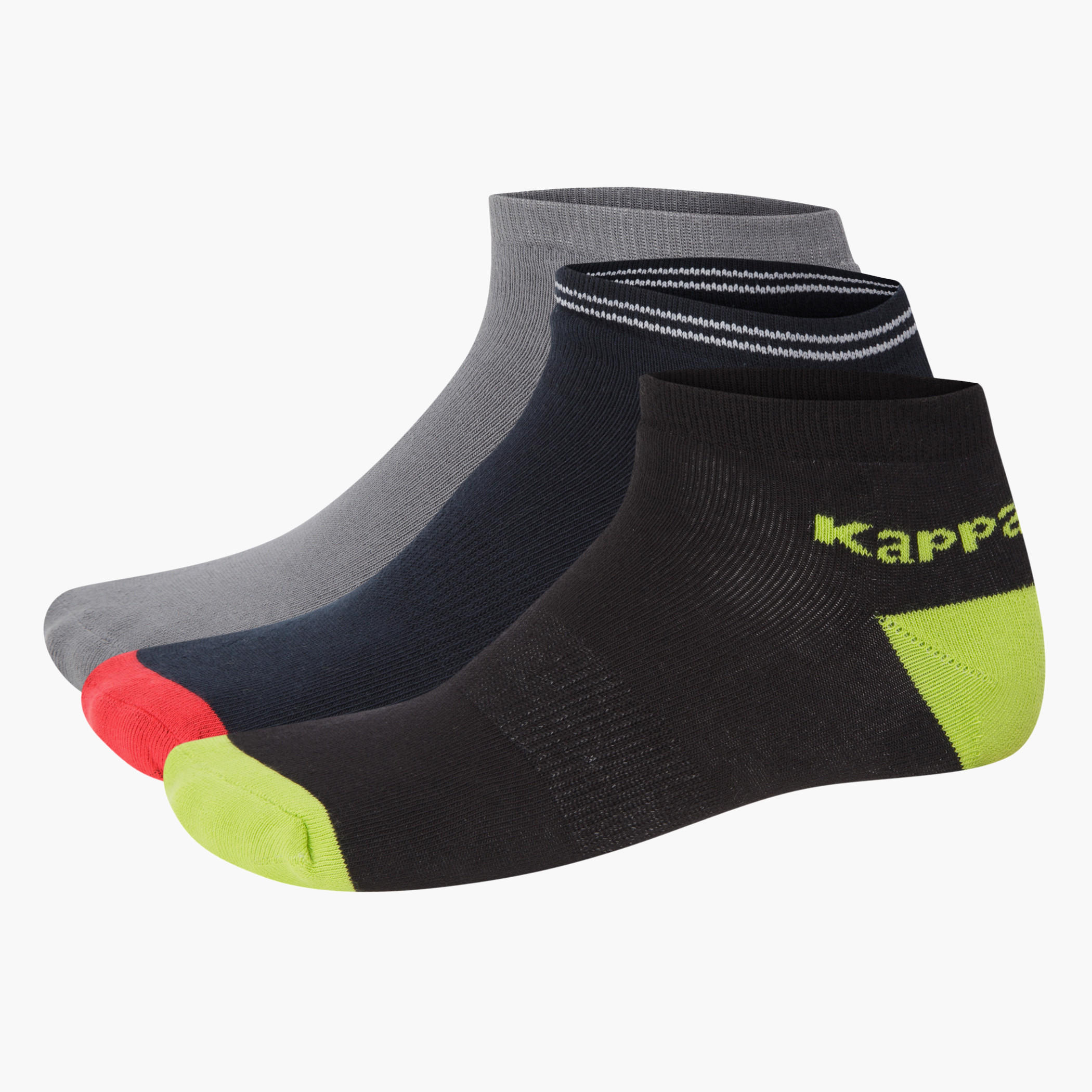 Kappa Ankle Length Socks - Set of 3-men-socks-image-2