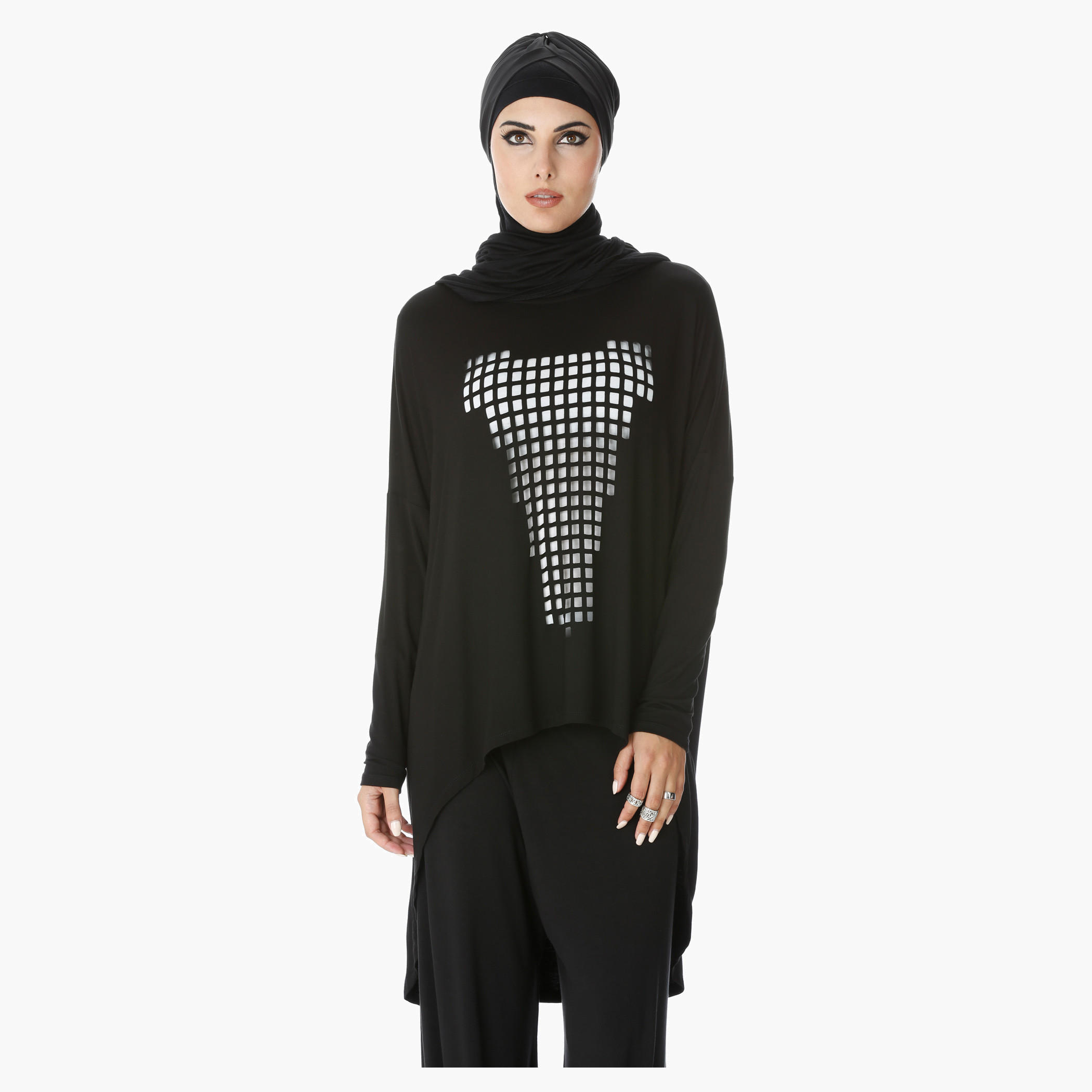 Top with Long Sleeves and High-Low Hem-women-clothing-shirtsandblouses-blouses-image-1