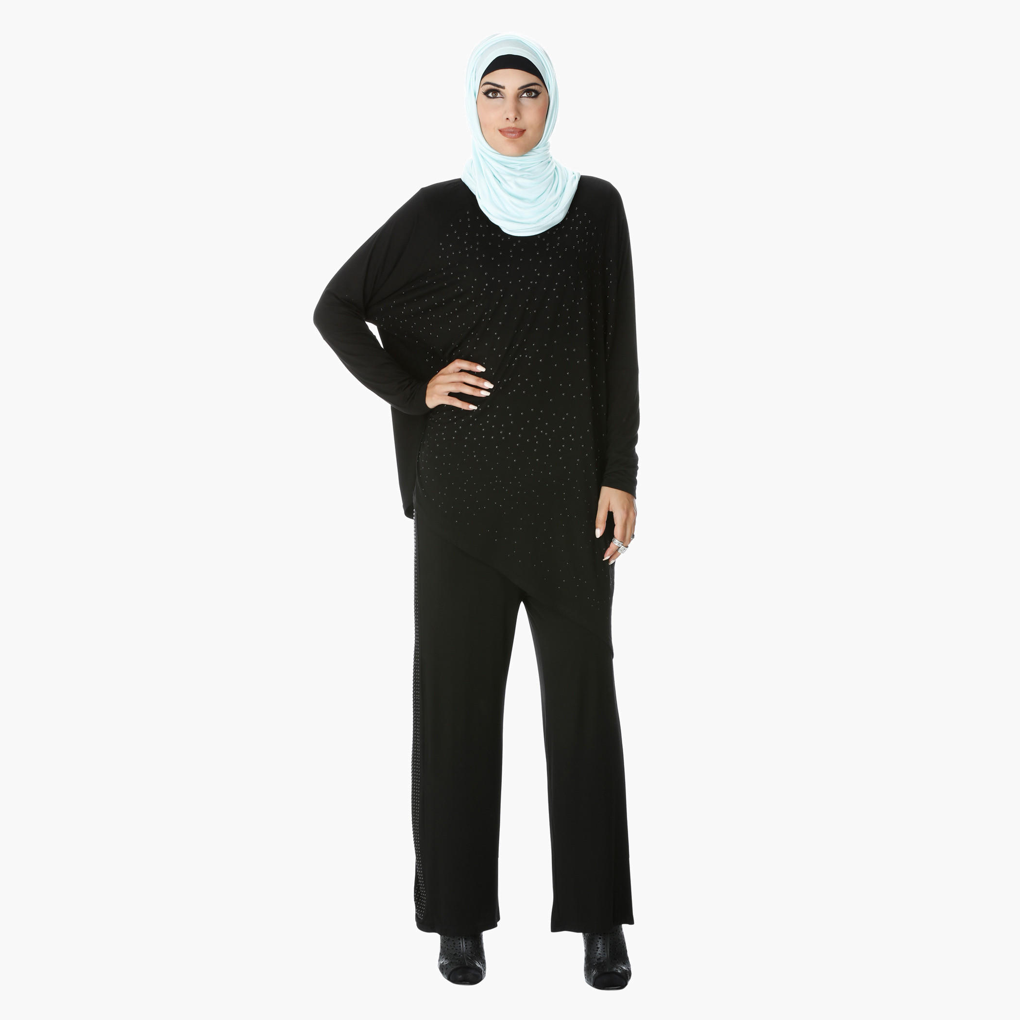 Asymmetric Studded Top with Long Sleeves-women-clothing-shirtsandblouses-blouses-image-5