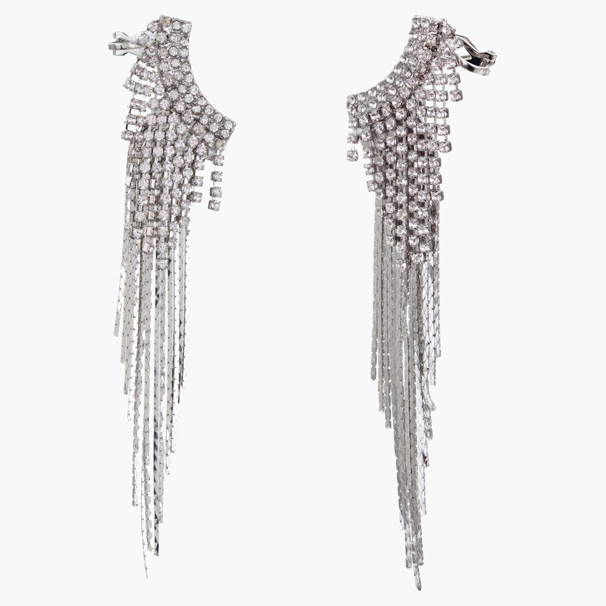 Crystal-studded Chandelier Earrings-women-watchesandjewellery-jewellery-earrings-image-1