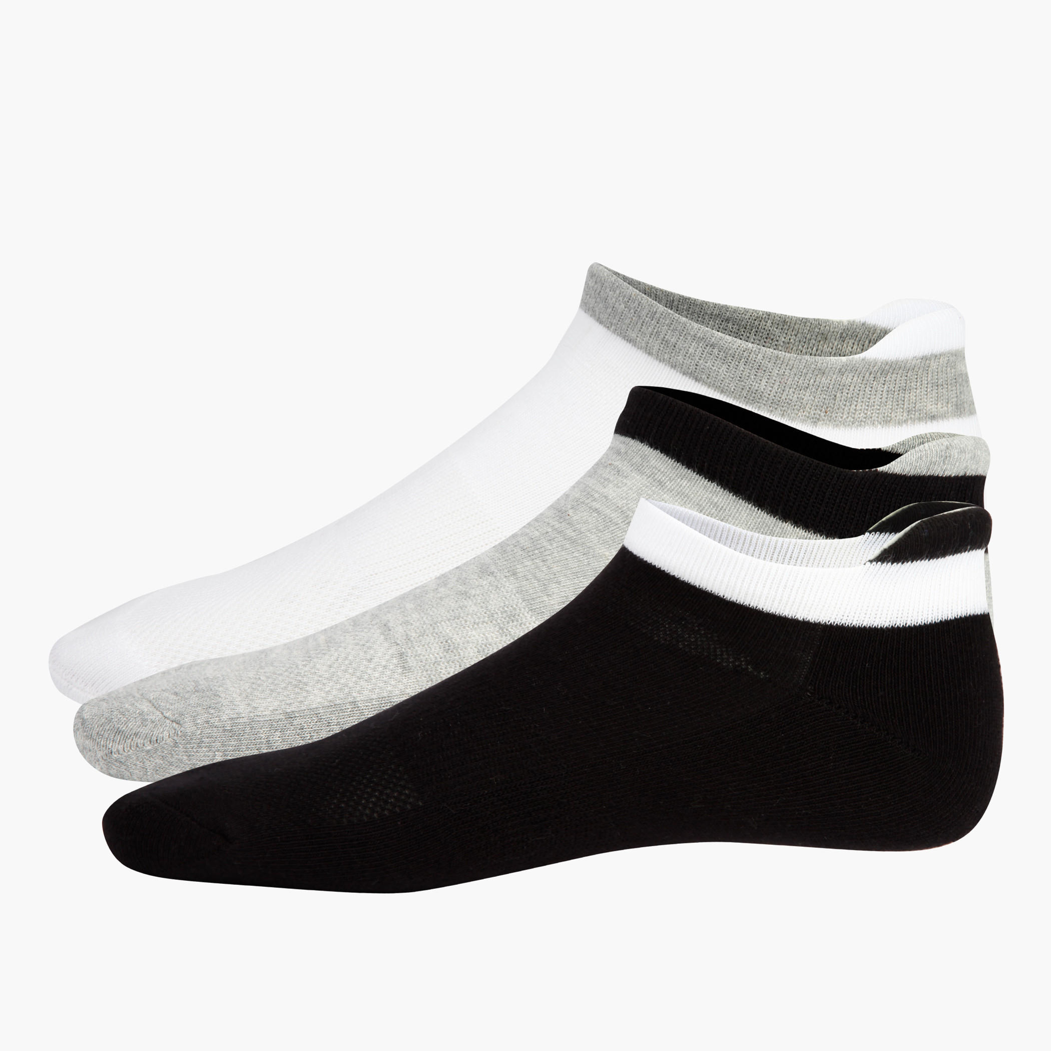 Ankle-length Sport Socks - Set of 3-women-socksandstockings-image-1