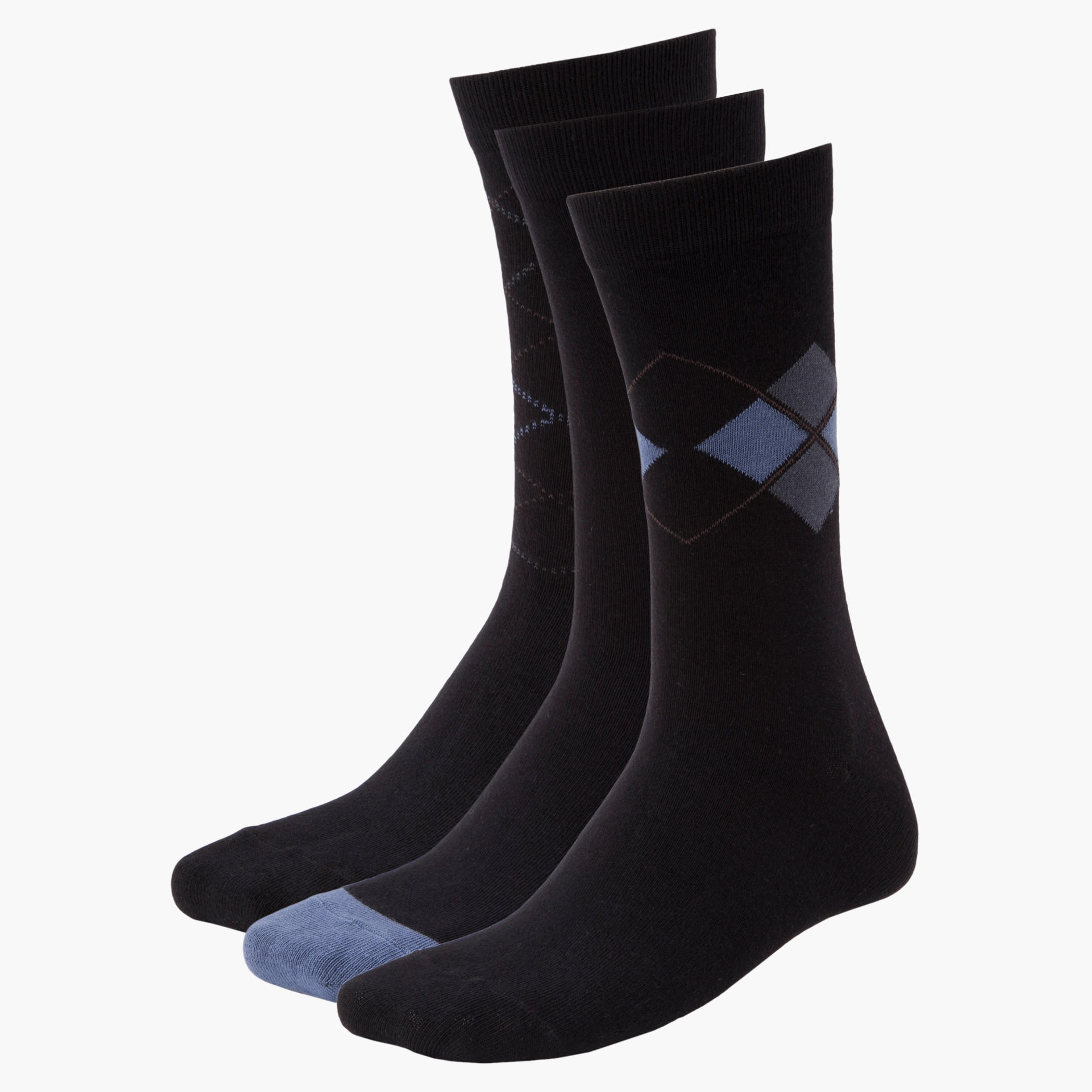 Crew-length Formal Socks - Set of 3-men-socks-image-2