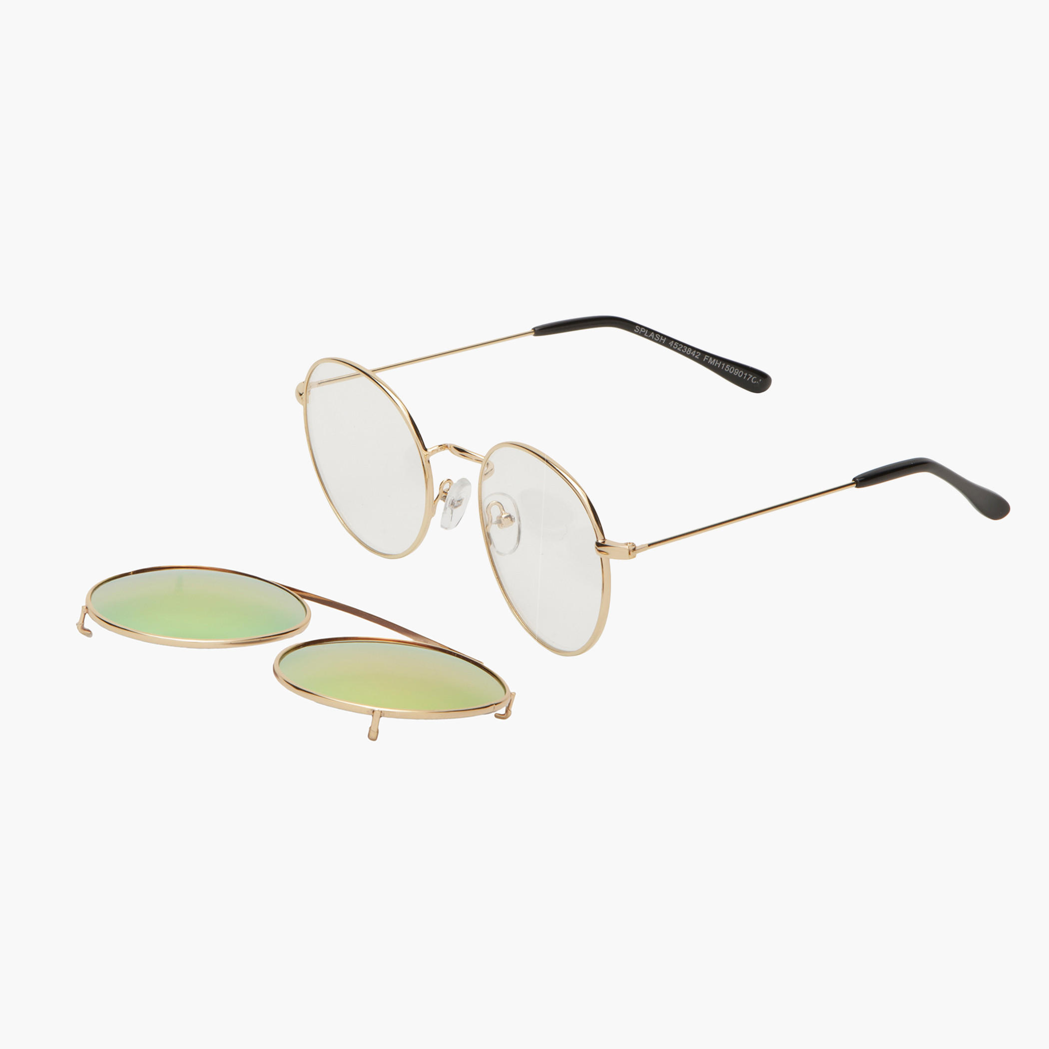Round Sunglasses with Detachable Frame-women-sunglasses-image-1