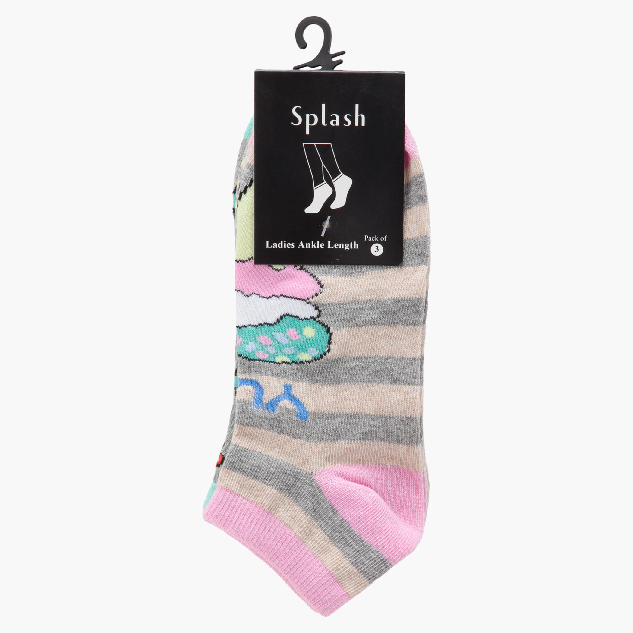 Kappa Ankle-length Socks - Set of 3-women-socksandstockings-image-2