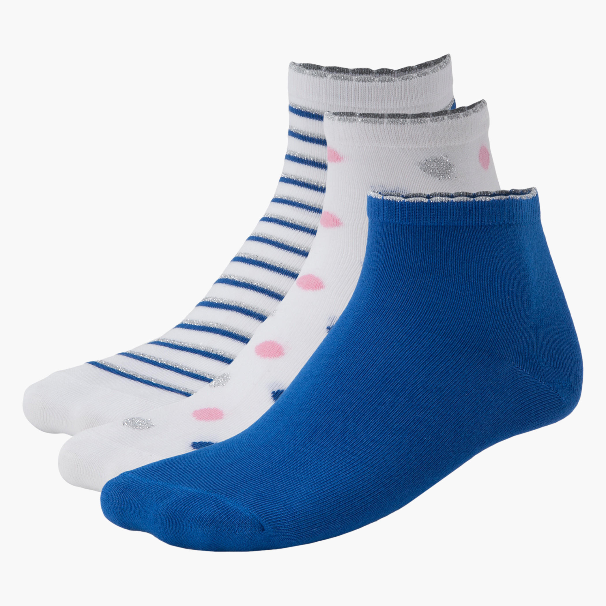 Assorted Ankle-length Socks - Set of 3-women-socksandstockings-image-2