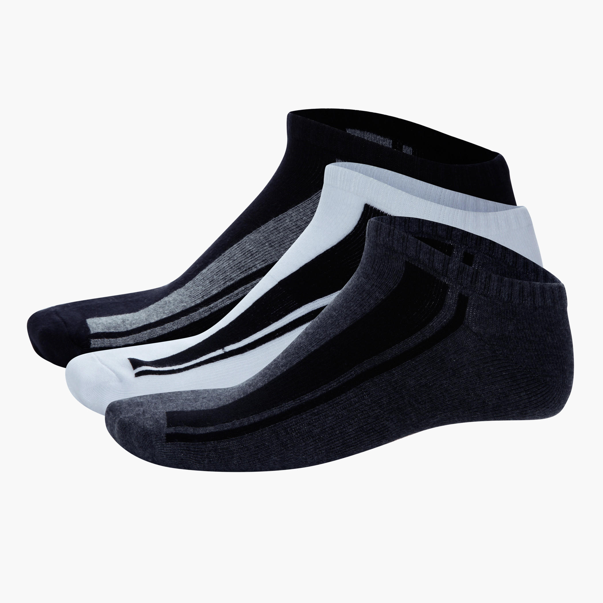 Ankle-length Sport Socks - Set of 3-men-socks-image-1