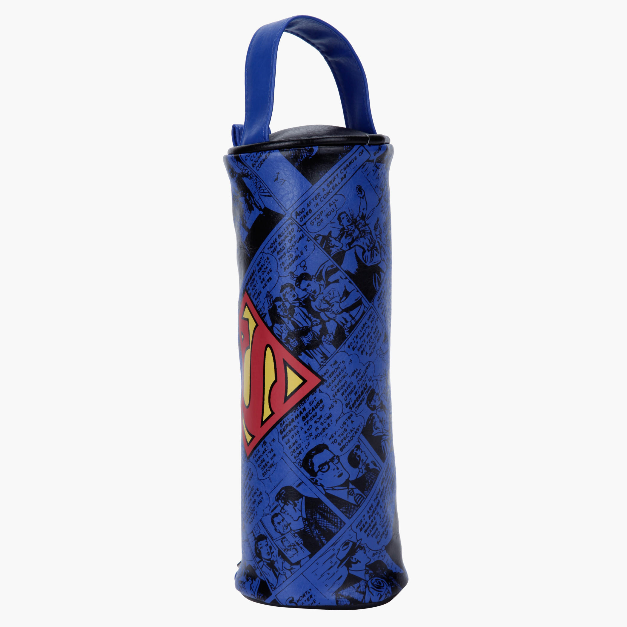 Superman Print Pencil Pouch-men-beltsandwallets-wallets-image-2