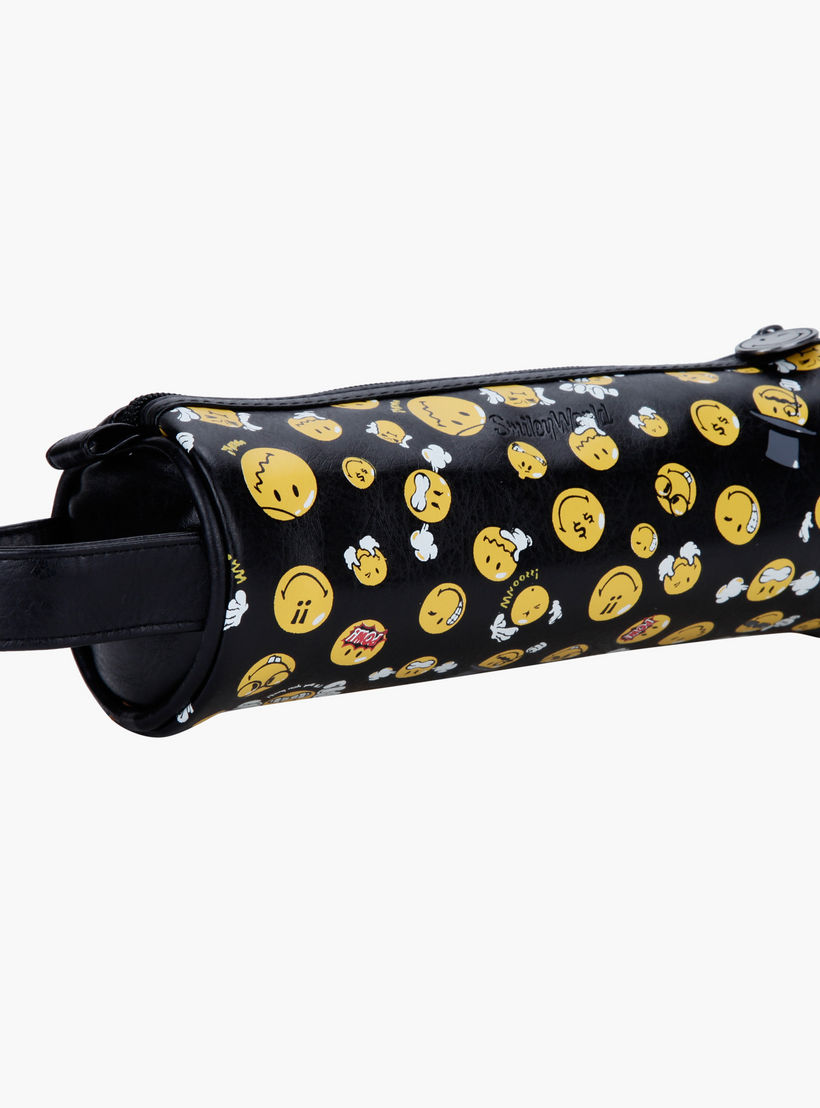 Smiley World Printed Pencil Pouch-men-beltsandwallets-wallets-image-3
