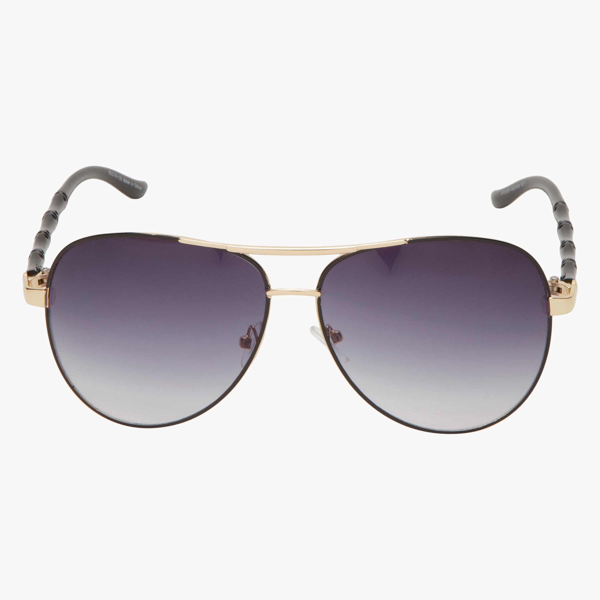 Textured Aviator Sunglasses-women-sunglasses-image-2