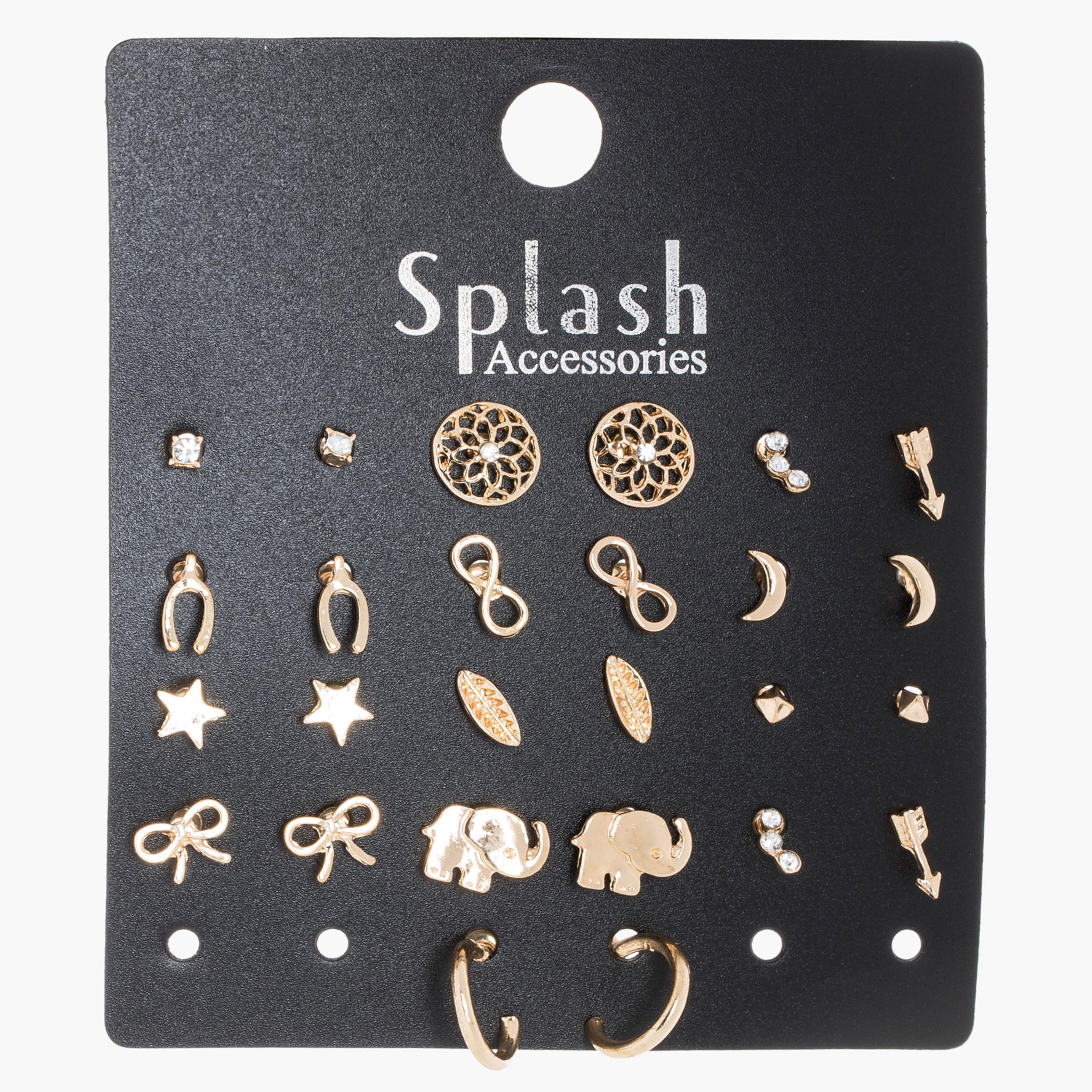 Studded Earrings - Set of 15-women-watchesandjewellery-jewellery-earrings-image-1