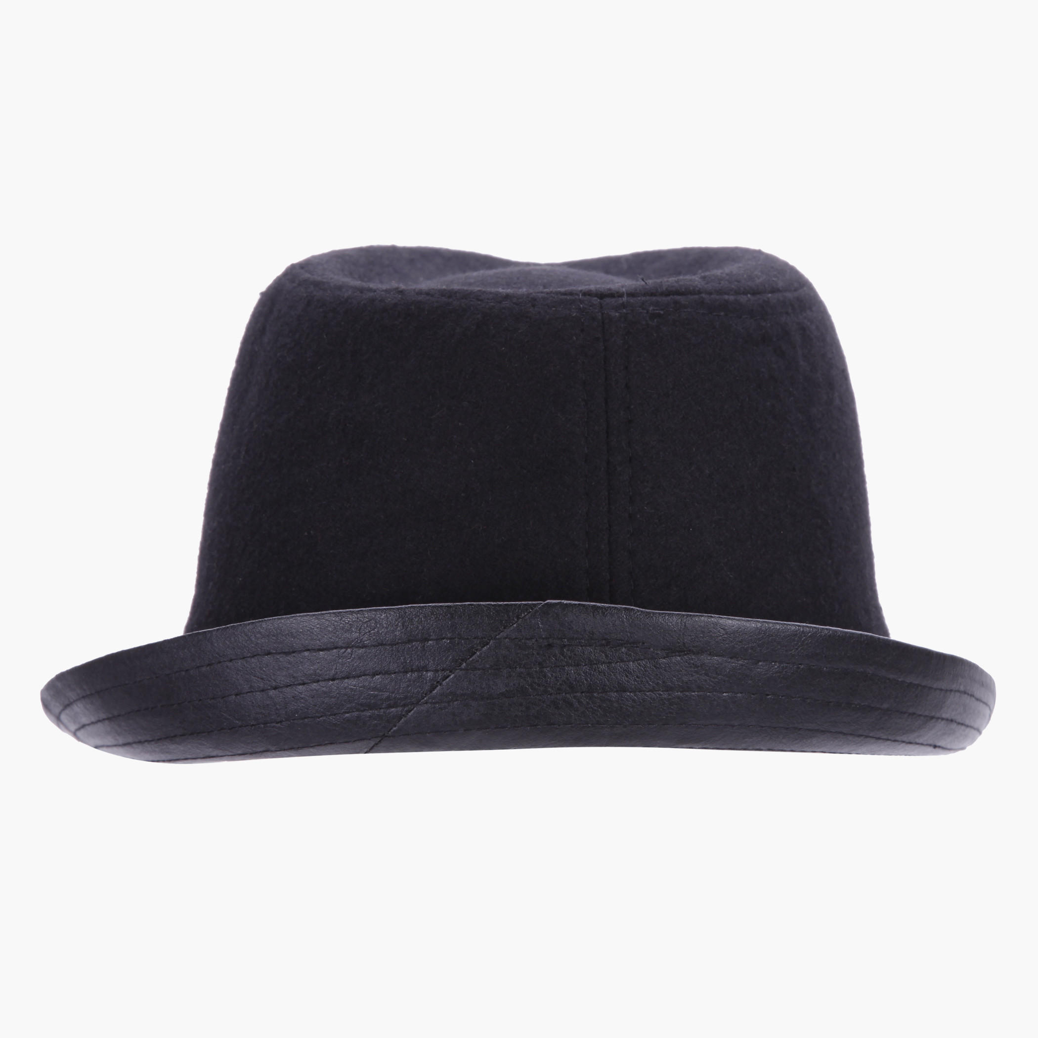 Fedora Hat with Stitch Details-men-caps-image-2
