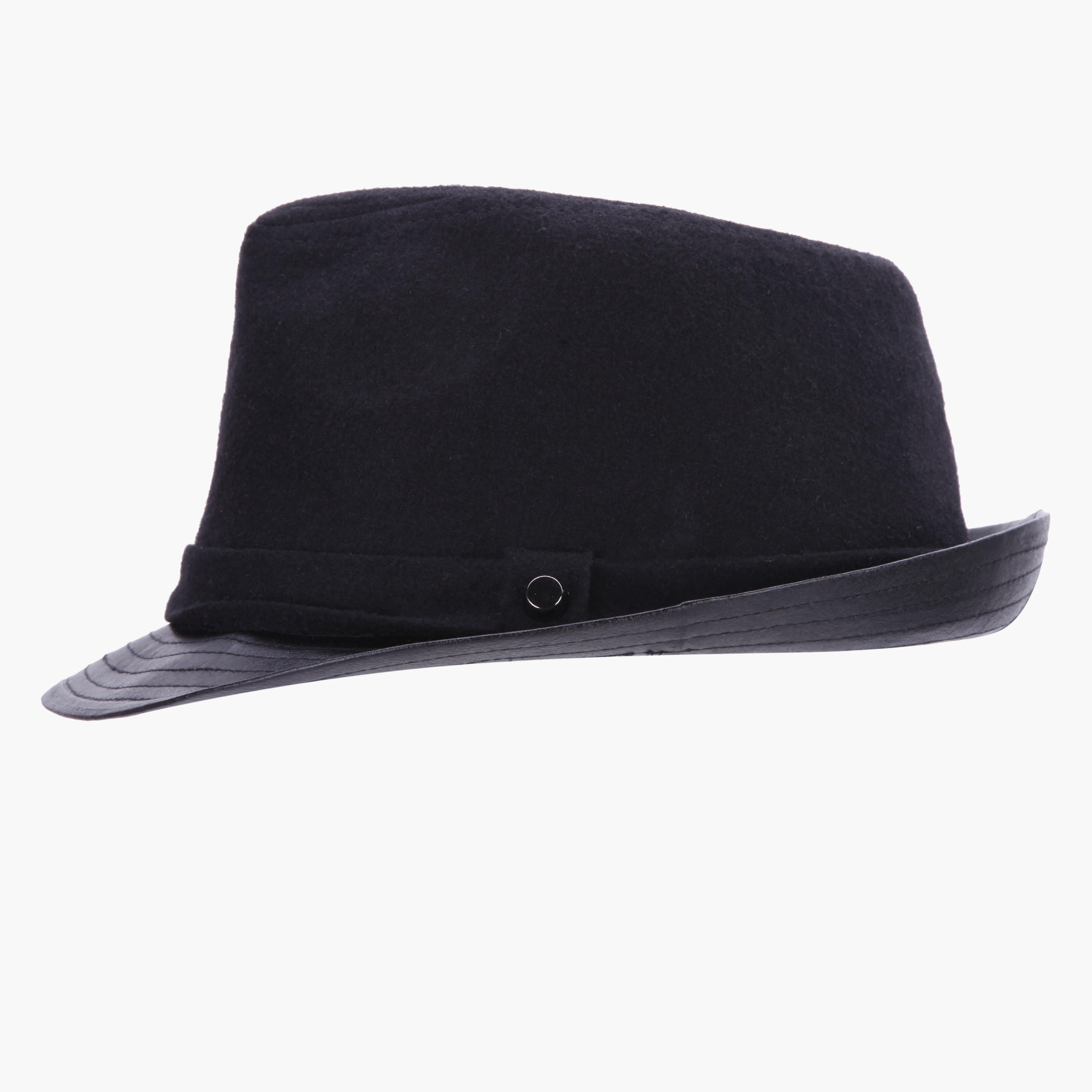 Fedora Hat with Stitch Details-men-caps-image-3