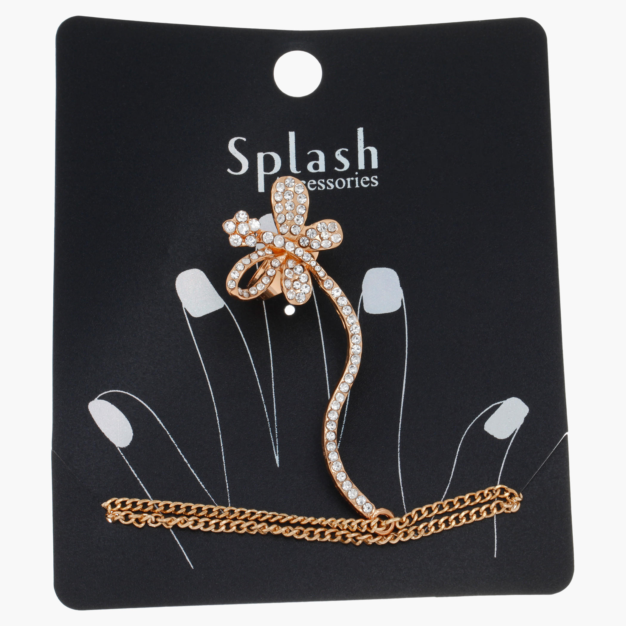 Embellished Ring Hand Chain-women-watchesandjewellery-jewellery-rings-image-1
