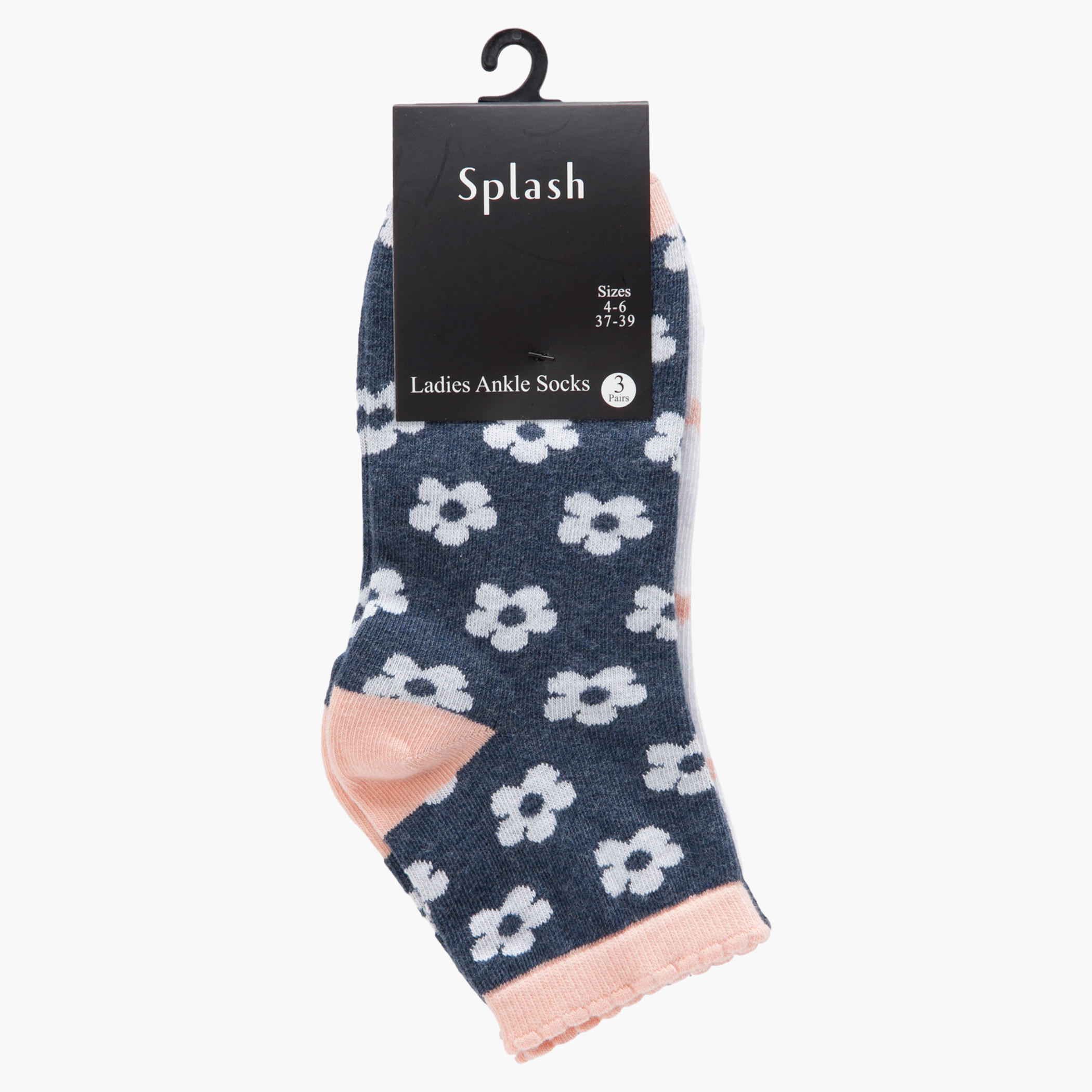 Printed Ankle-length Socks - Set of 3-women-socksandstockings-image-1