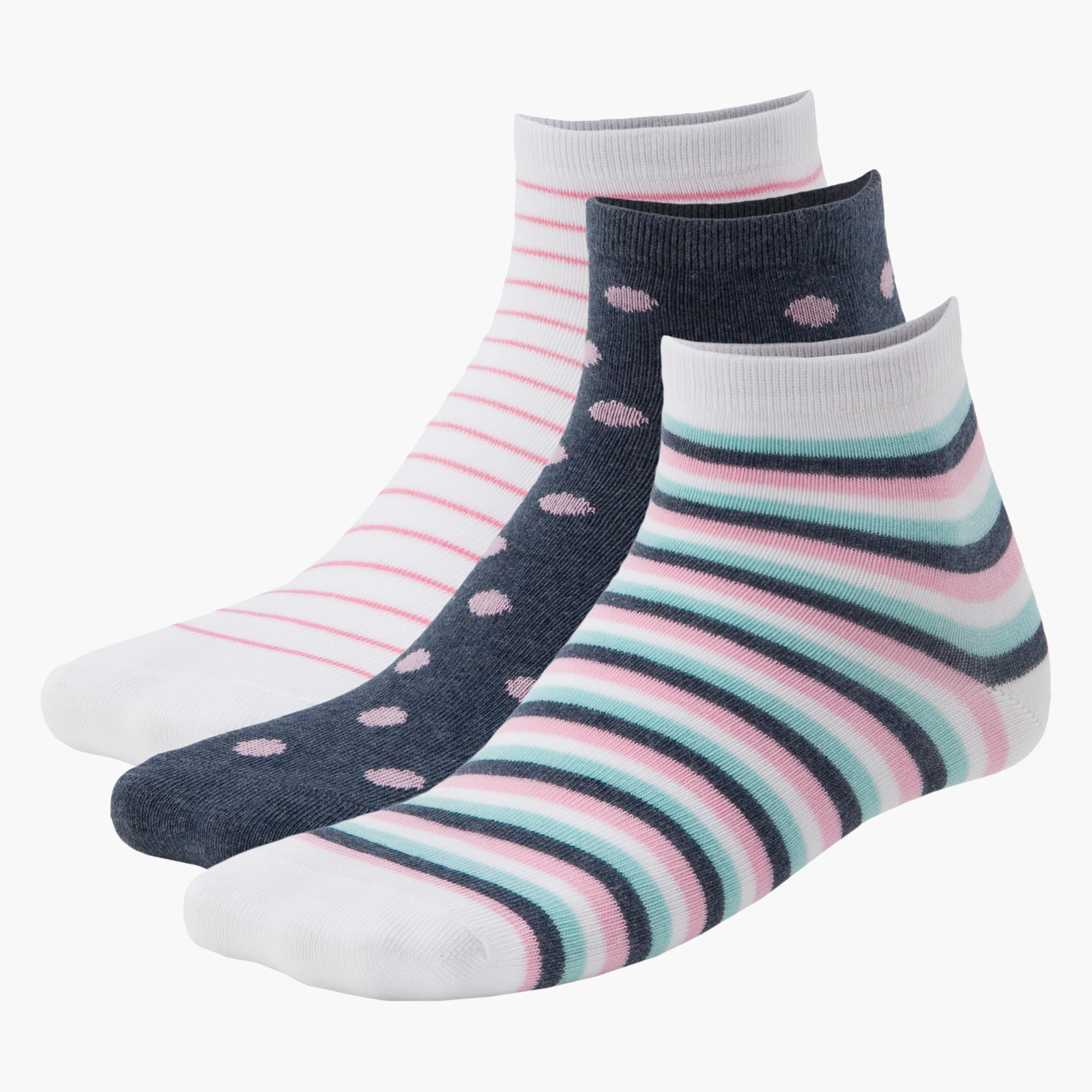 Assorted Ankle Socks - Set of 3-women-socksandstockings-image-1