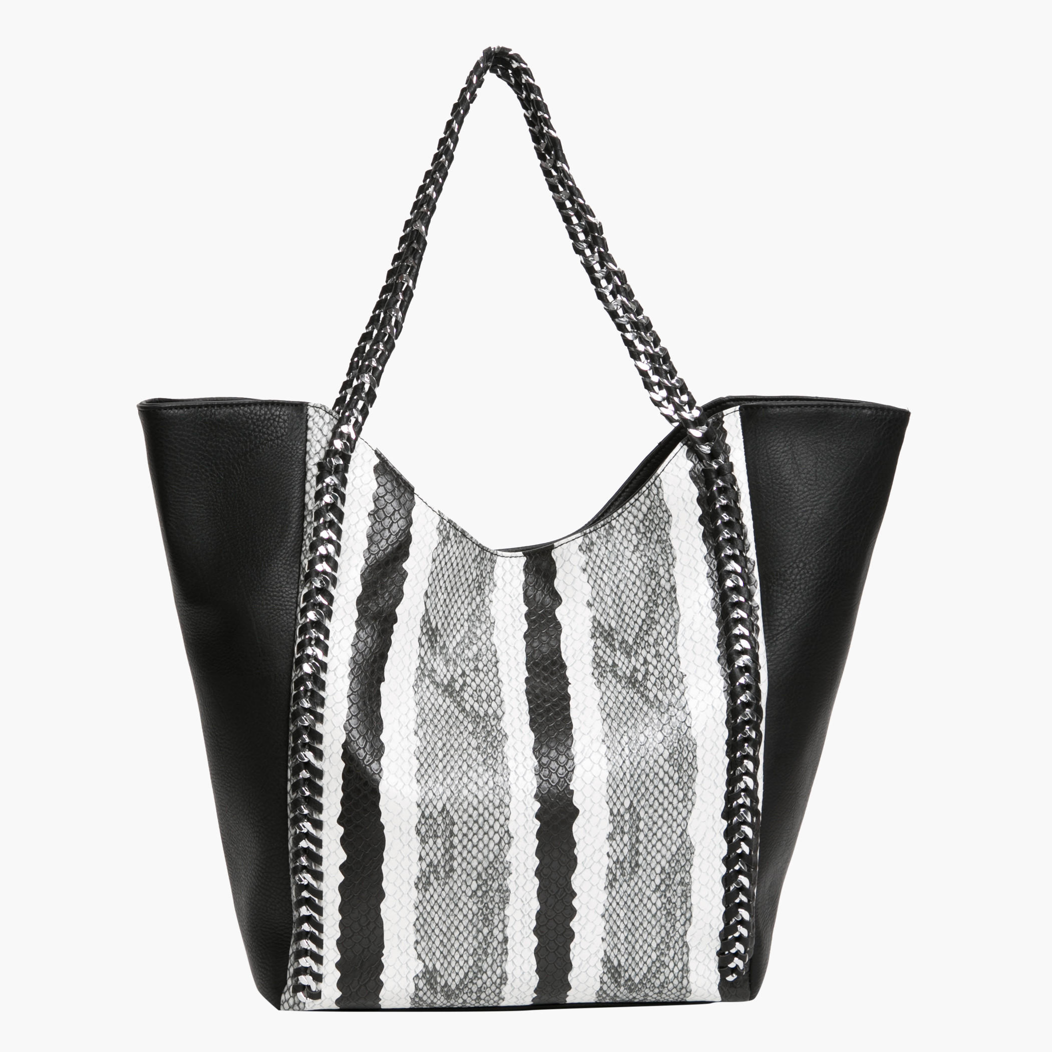 Snake Detail Tote Bag-women-bagsandwallets-handbags-image-1