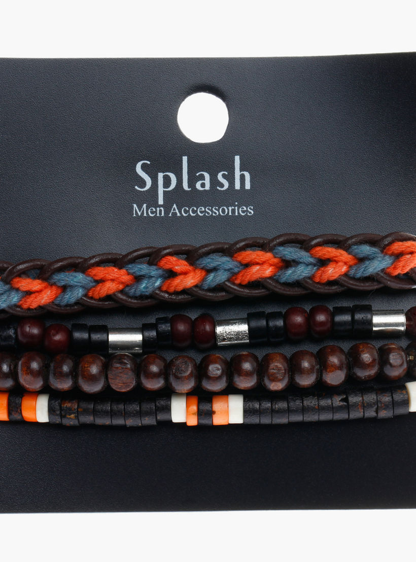 Beaded Stackable Bracelet Set-men-watchesandjewellery-bracelets-image-1