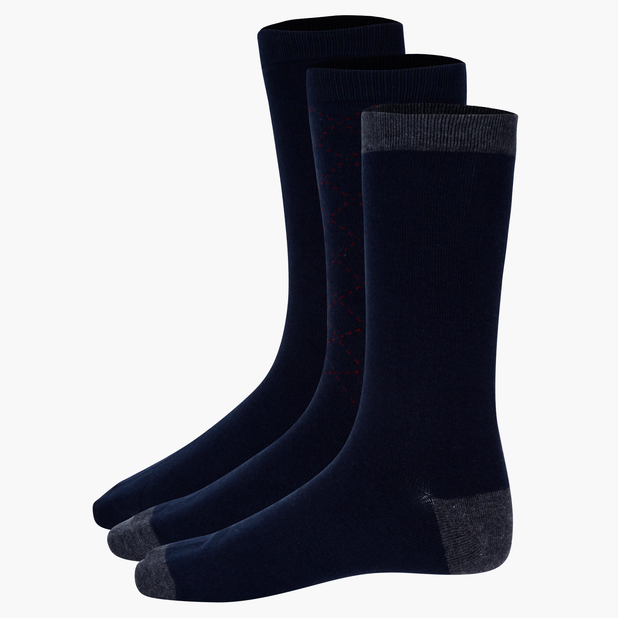 Assorted Formal Socks - Set of 3-men-socks-image-2