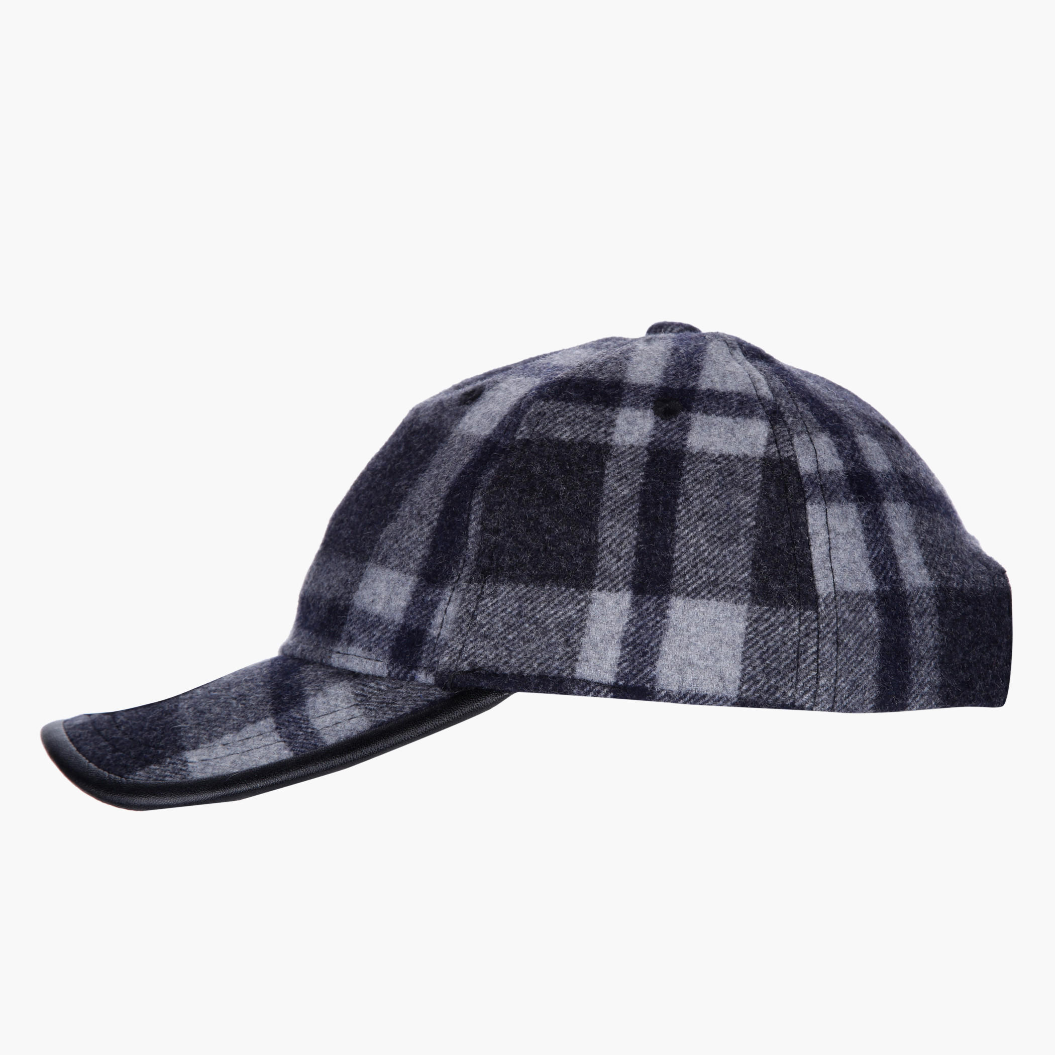Chequered Baseball Cap-men-caps-image-1