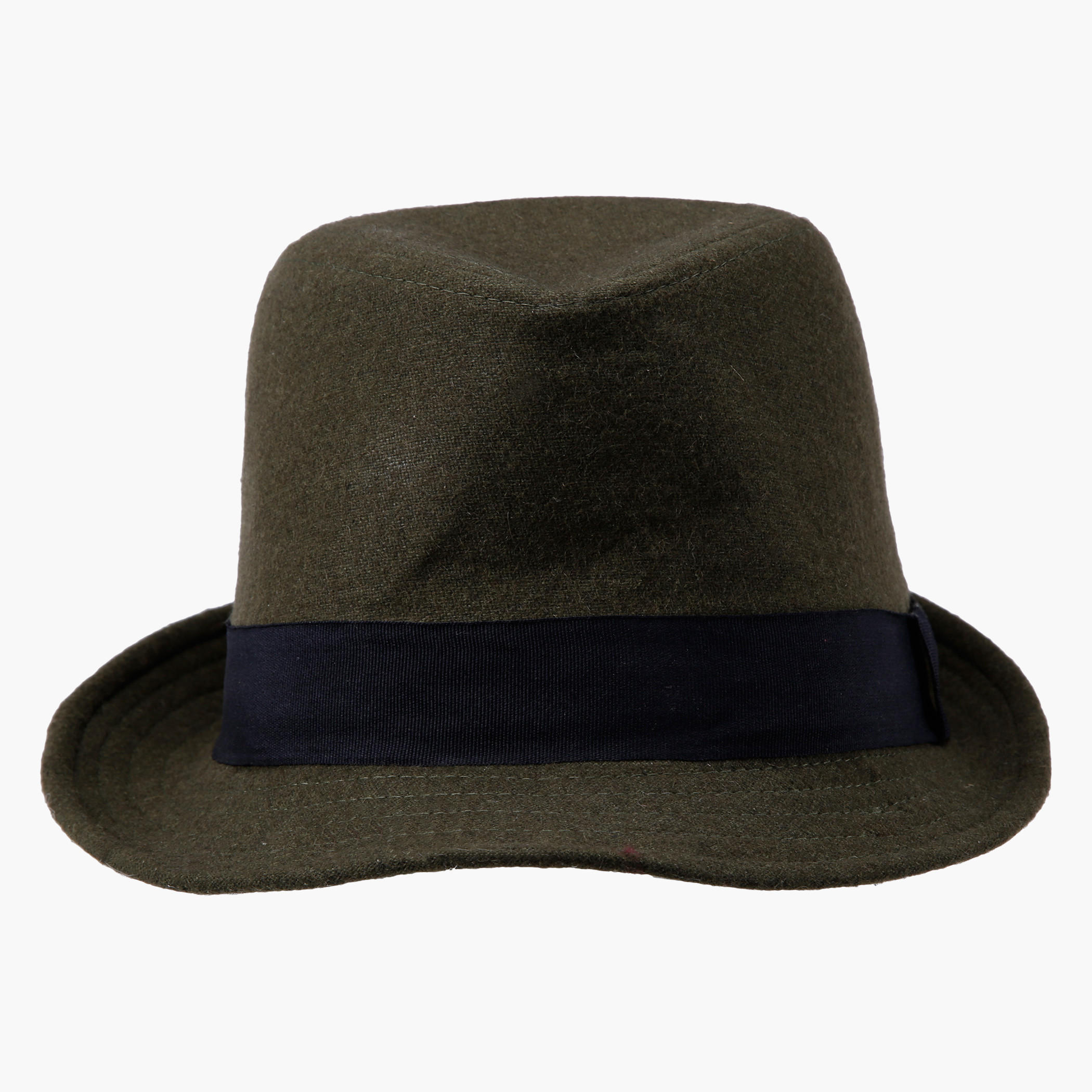 Dual-Tone Textured Fedora Hat-men-caps-image-1