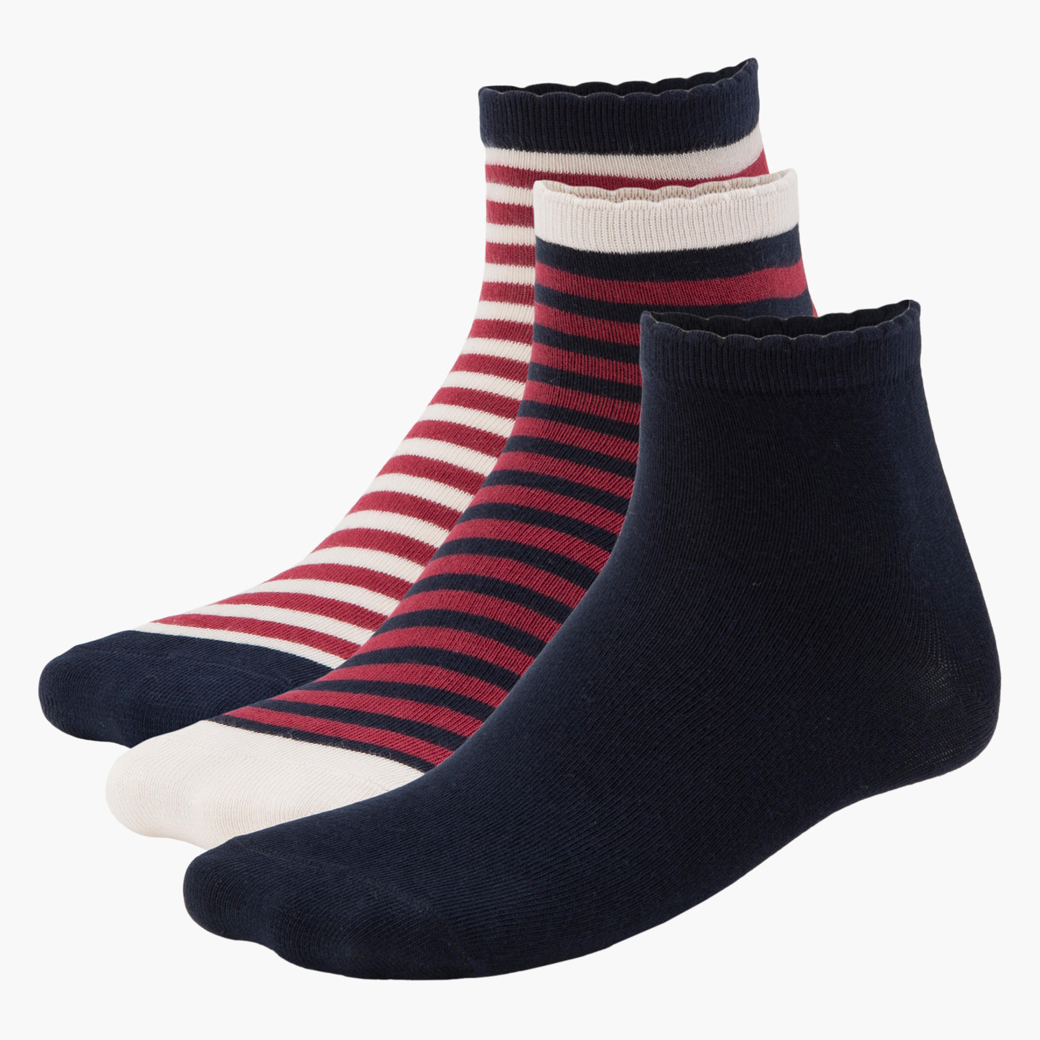 Assorted Ankle Socks - Set of 3-women-socksandstockings-image-2