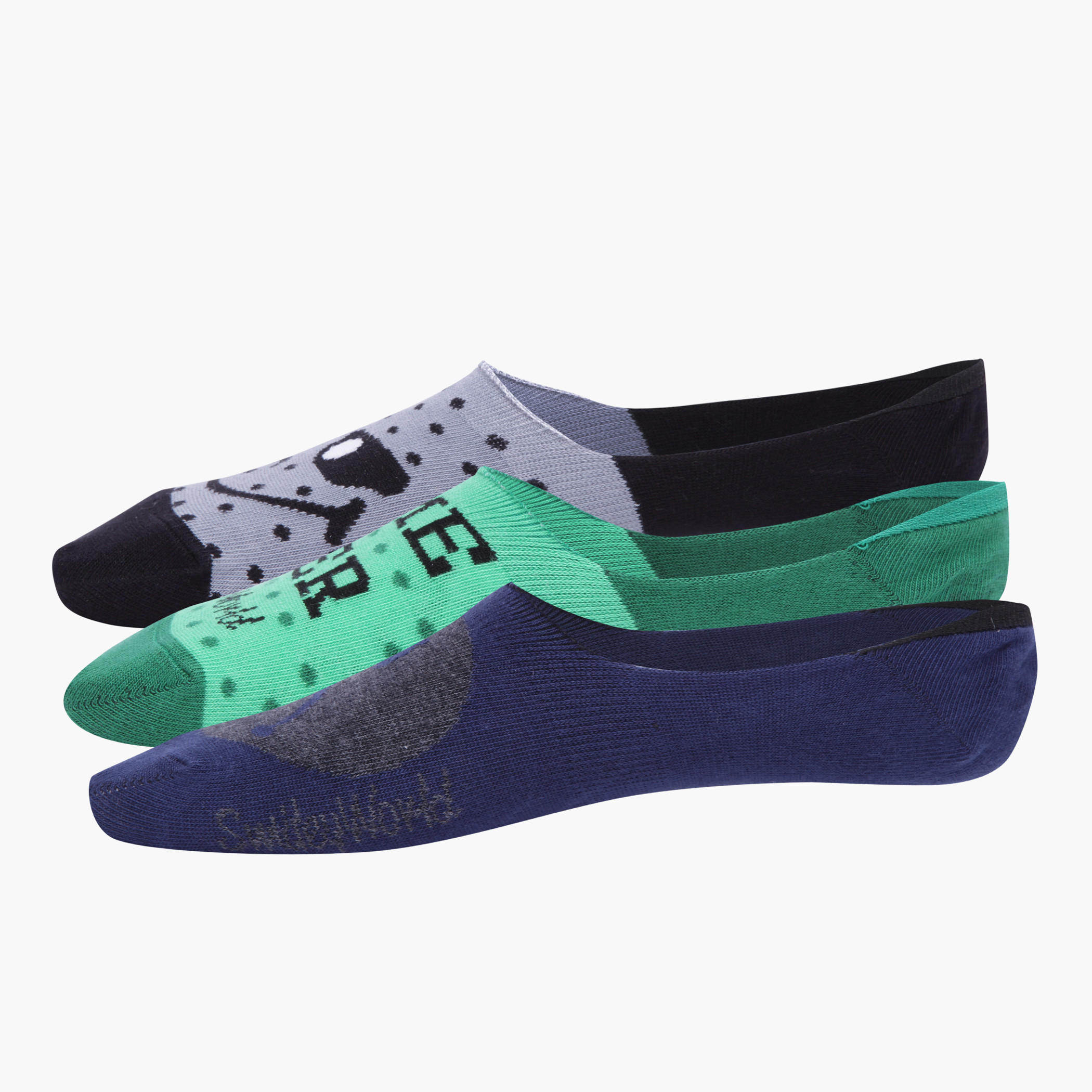 No Show Printed Socks - Set of 3-women-socksandstockings-image-2