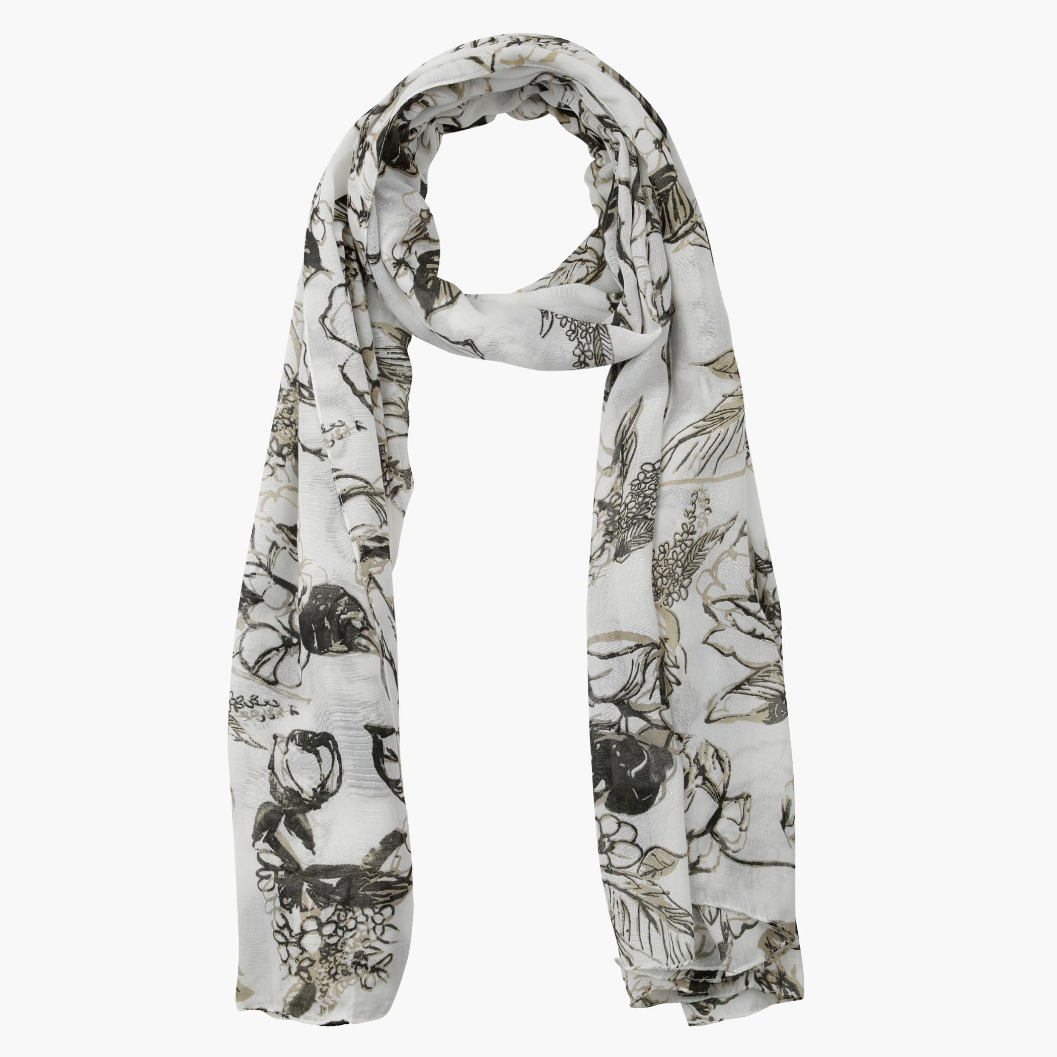 Floral Print Scarf-women-clothingaccessories-scarves-image-1