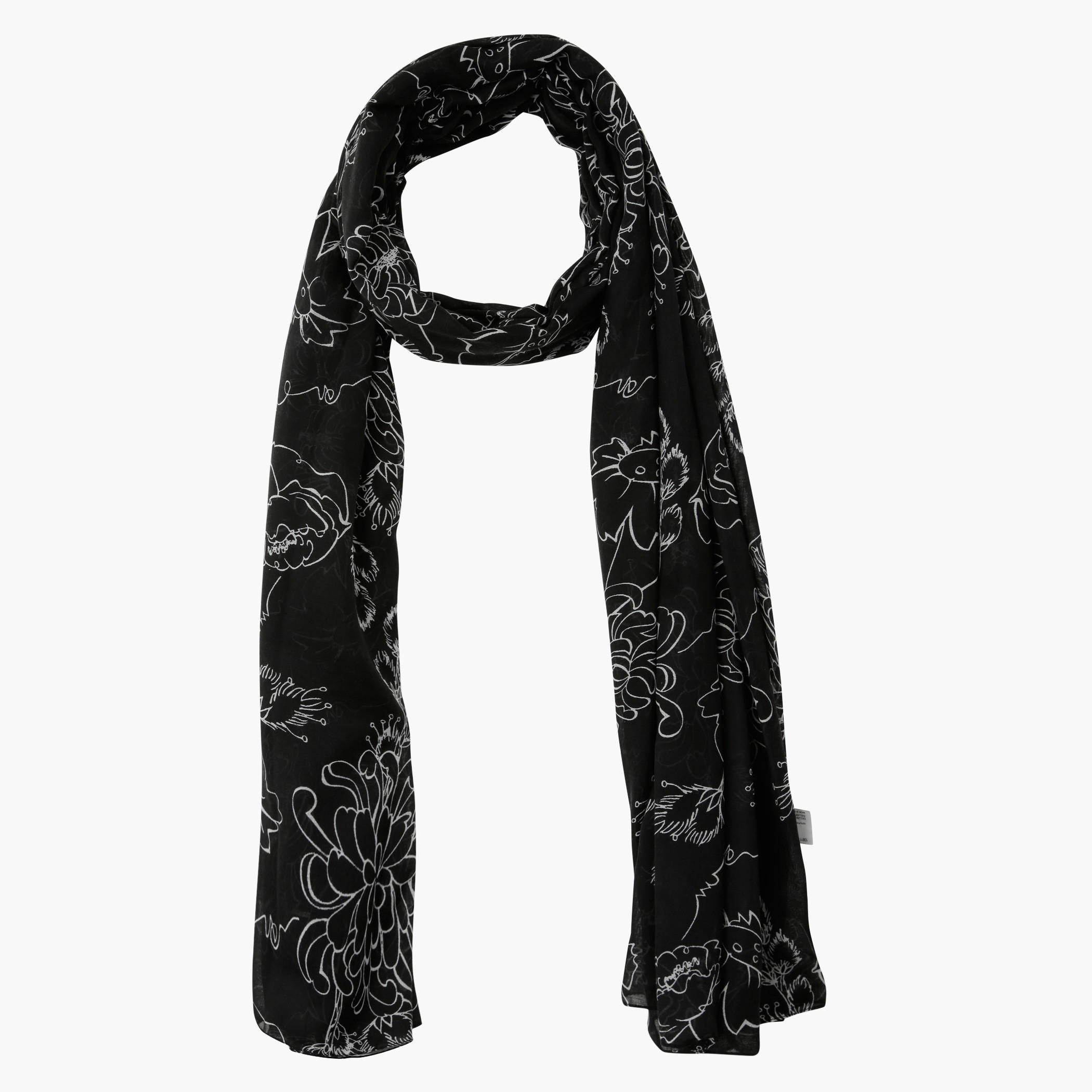 Floral Print Scarf-women-clothingaccessories-scarves-image-1