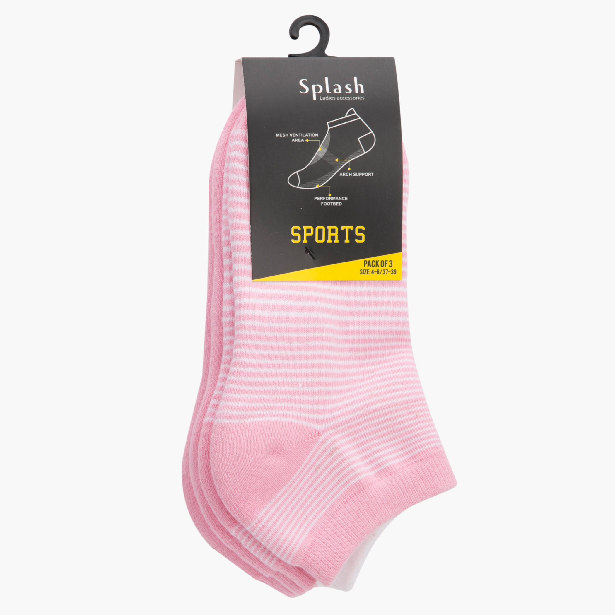 Textured Ped Socks - Set of 3-women-socksandstockings-image-2