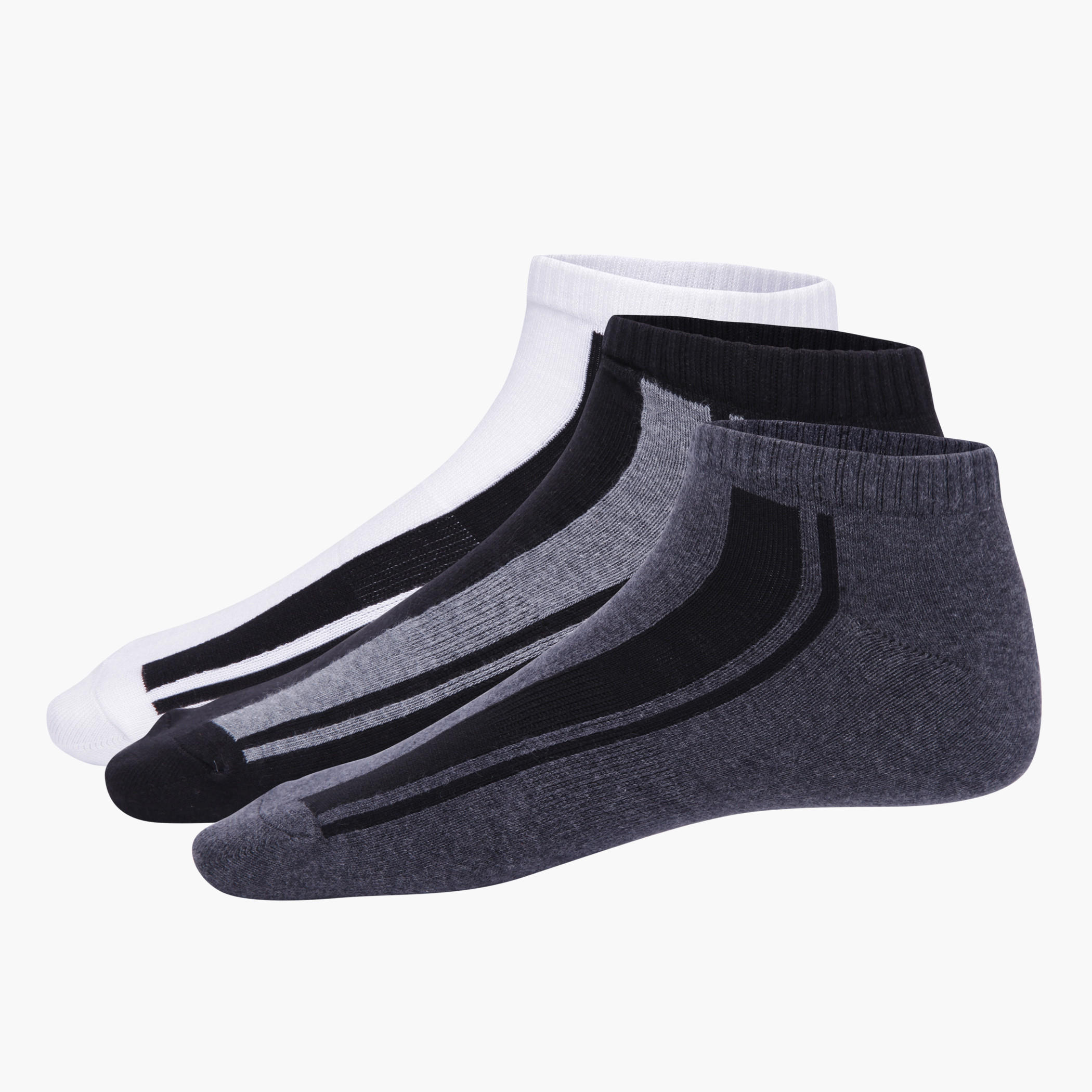 Ankle-length Sport Socks - Set of 3-men-socks-image-1