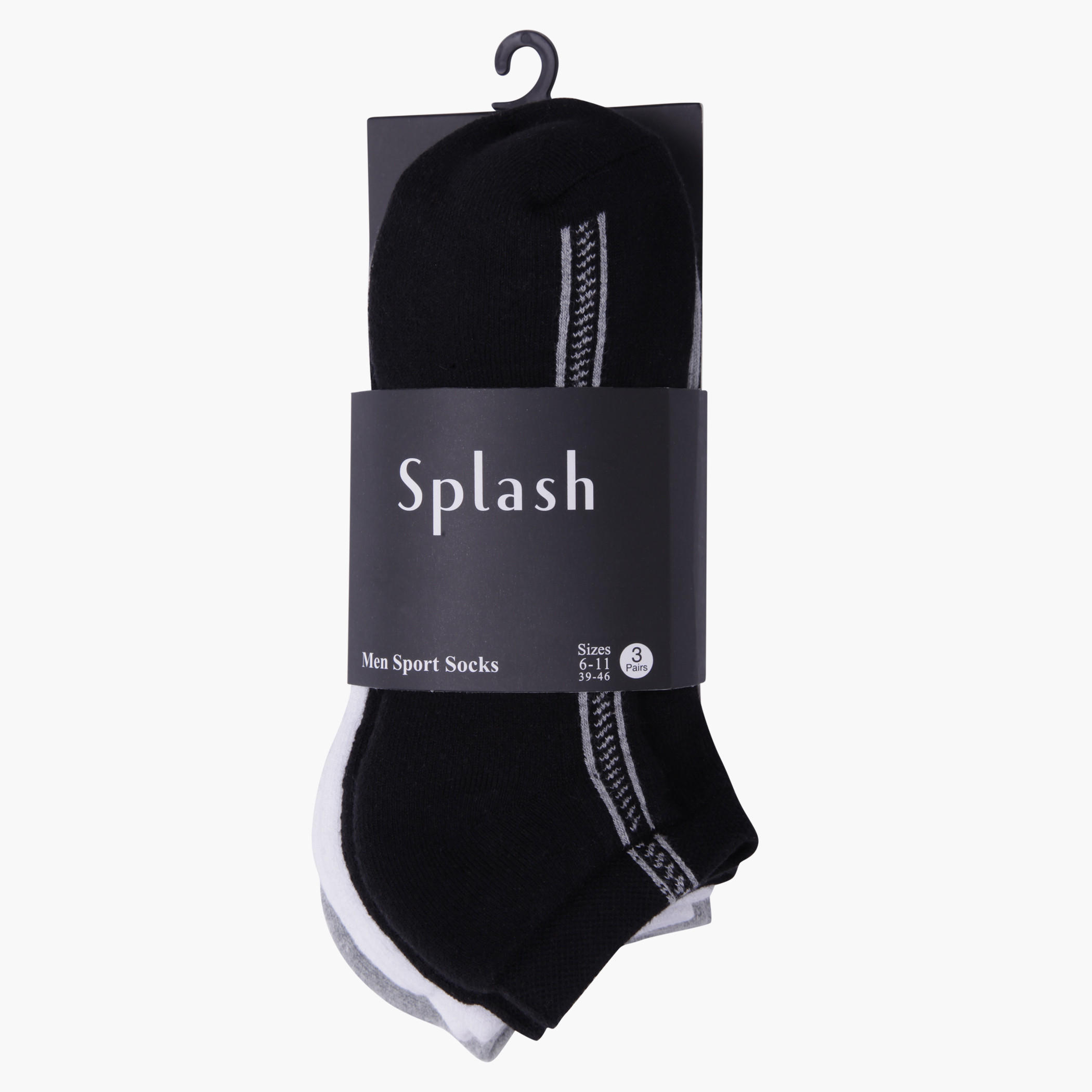 Ankle-length Sport Socks - Set of 3-men-socks-image-2