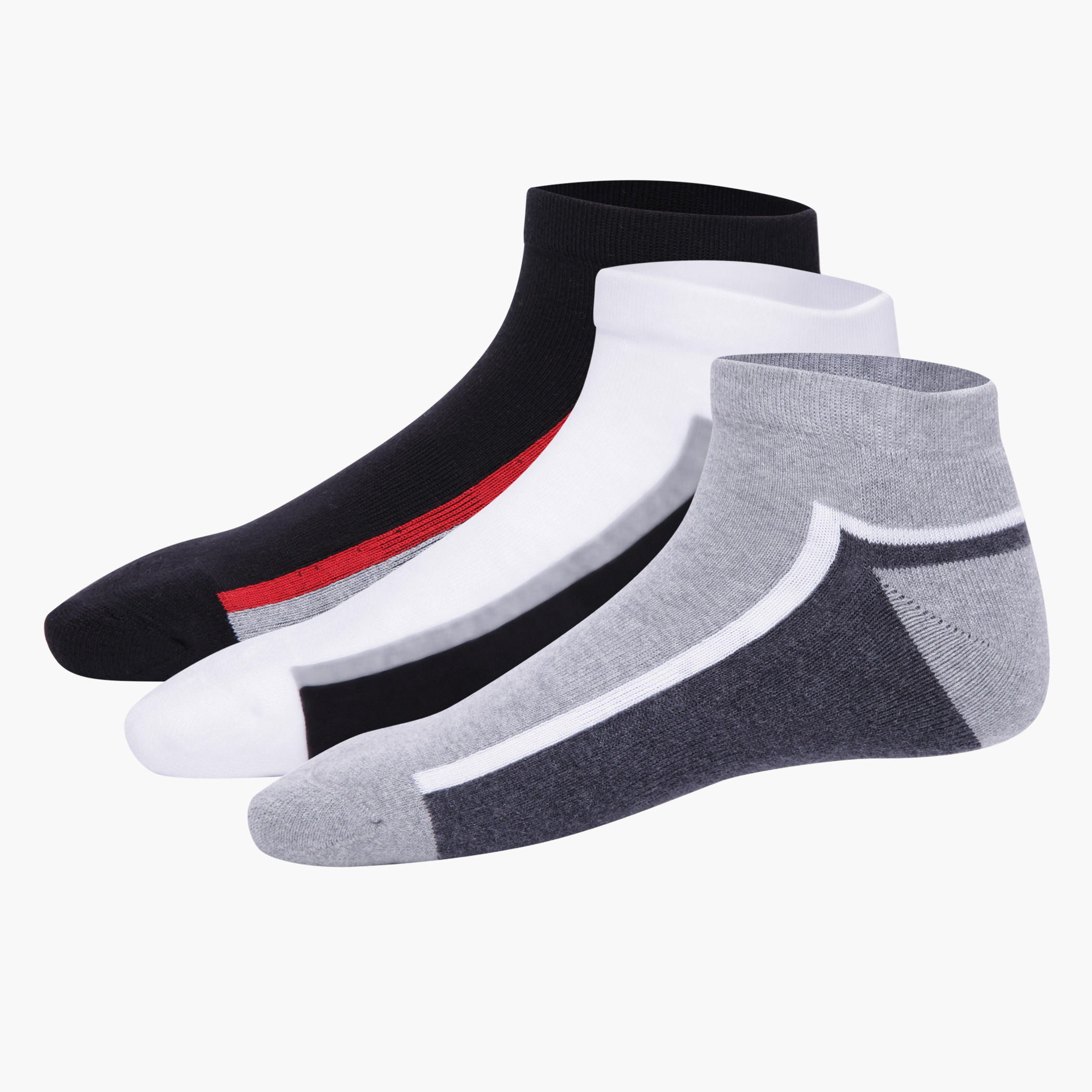 Ankle-length Sport Socks - Set of 3-men-socks-image-1