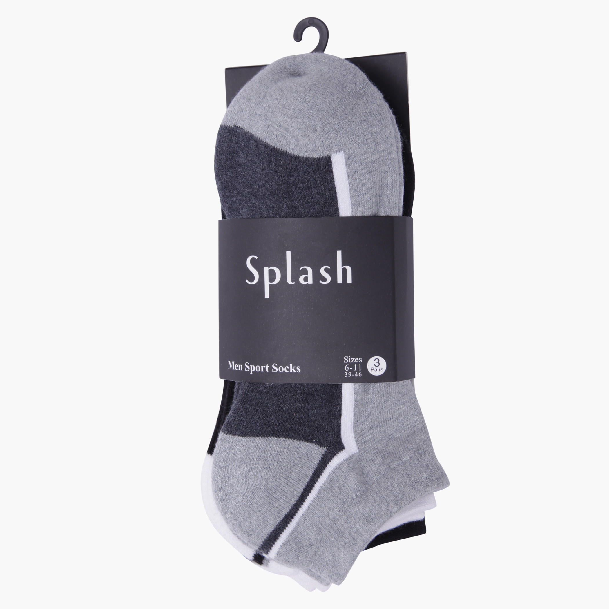 Ankle-length Sport Socks - Set of 3-men-socks-image-2