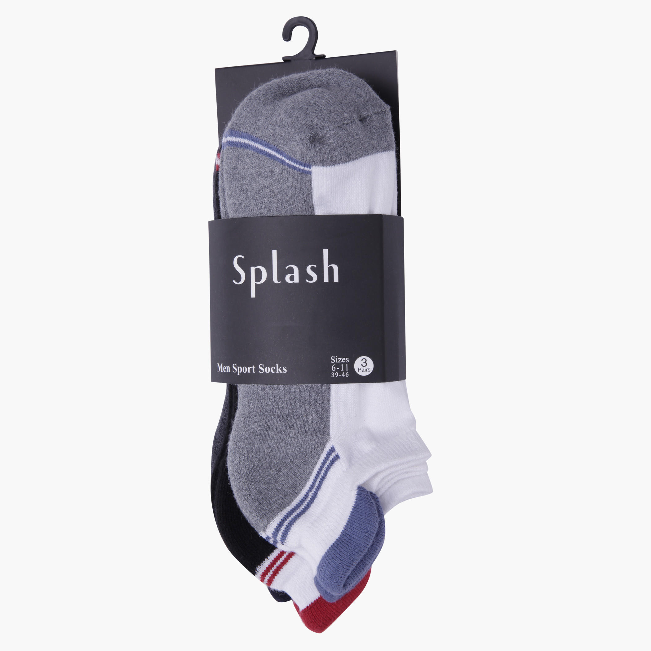 Ankle-length Sport Socks - Set of 3-men-socks-image-2