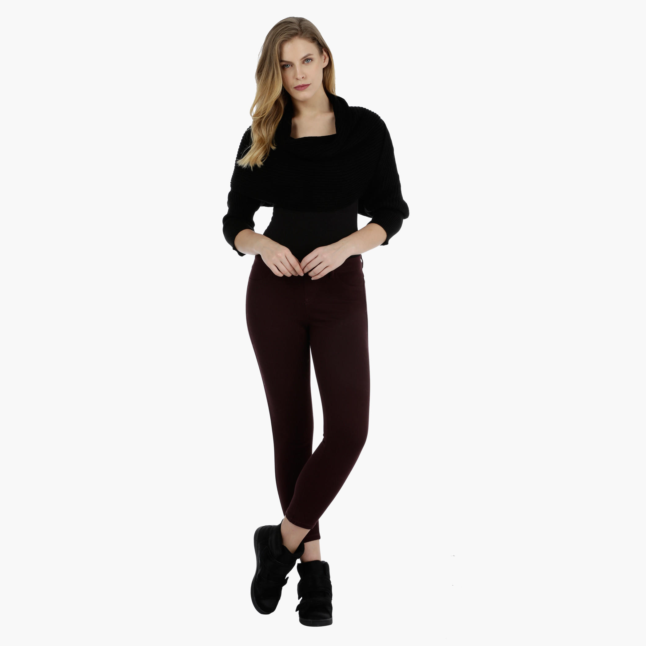 Solid Cross-layered Poncho-women-winterwear-cardigansandjumpers-cardigans-image-1