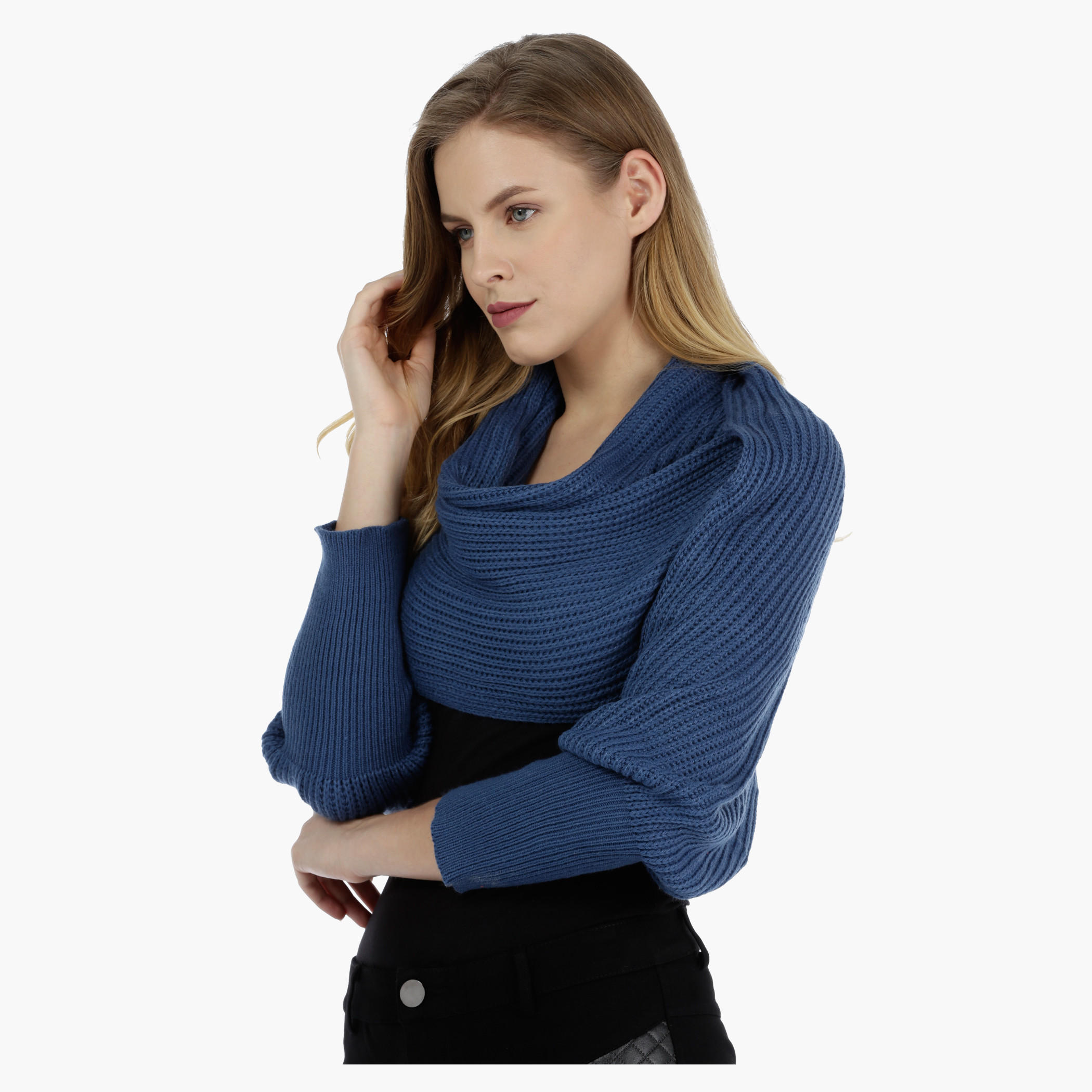 Solid Cross-layered Poncho-women-winterwear-cardigansandjumpers-cardigans-image-8