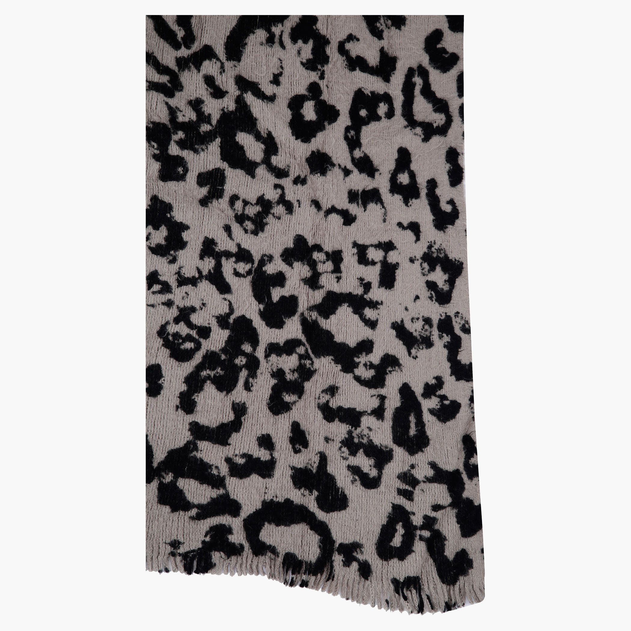 Animal Texture Scarf with Fringed Hems-women-clothingaccessories-scarves-image-2