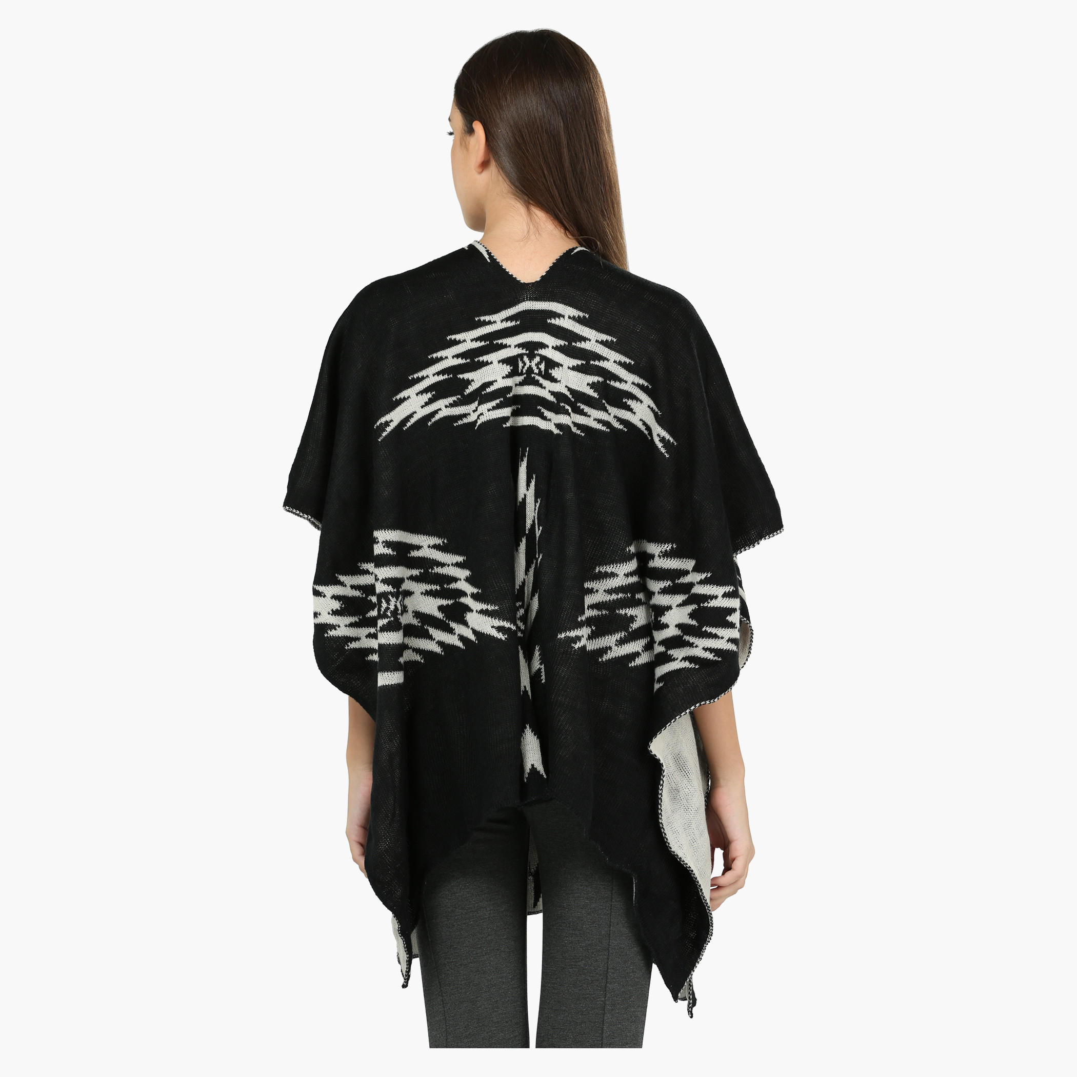 Textured Kimono with Open Front-women-winterwear-cardigansandjumpers-cardigans-image-4