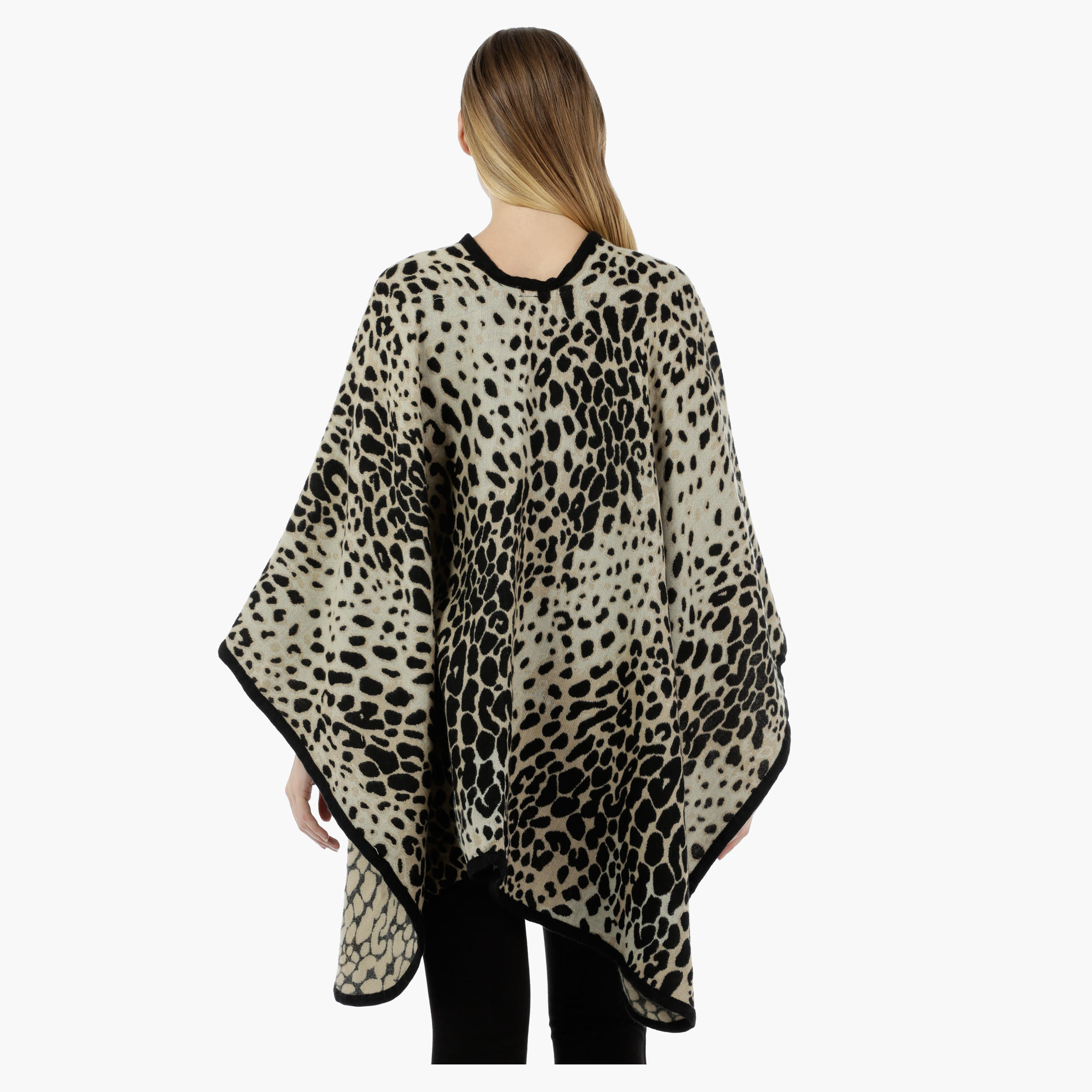 Animal Print Poncho-women-clothing-shirtsandblouses-blouses-image-2