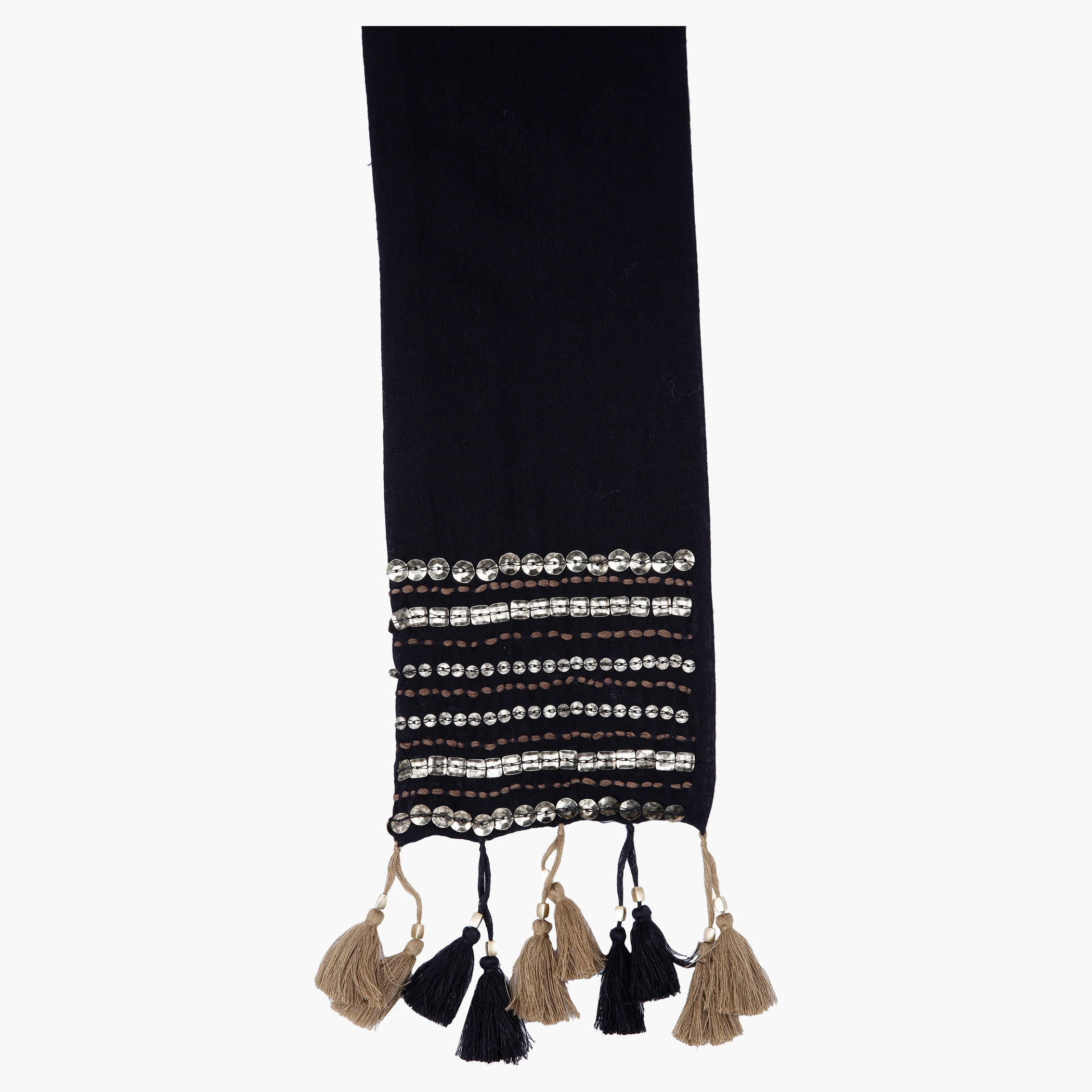 Embellished Neckerchief with Tassels-women-clothingaccessories-scarves-image-1