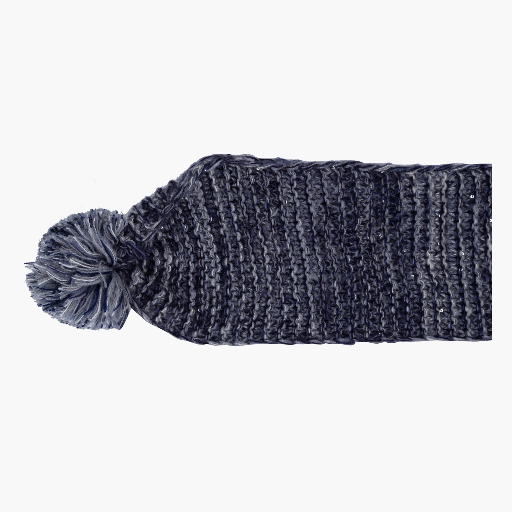 Lee Cooper Textured Scarf with Pom Poms-women-clothingaccessories-scarves-image-2