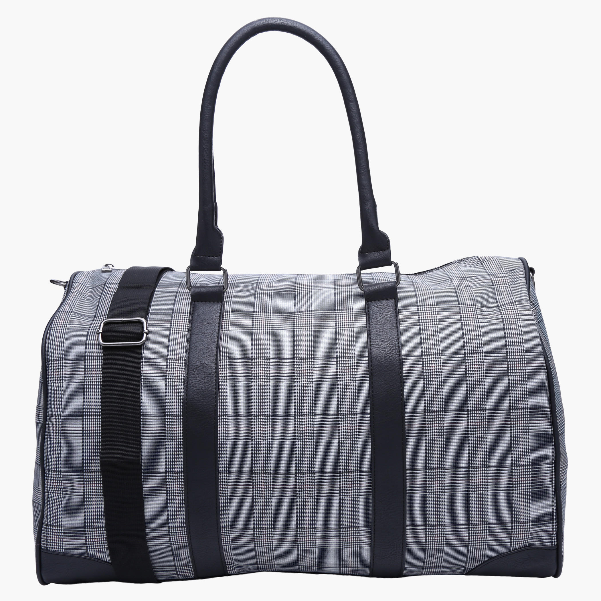 Chequered Duffle Bag-men-bags-image-1