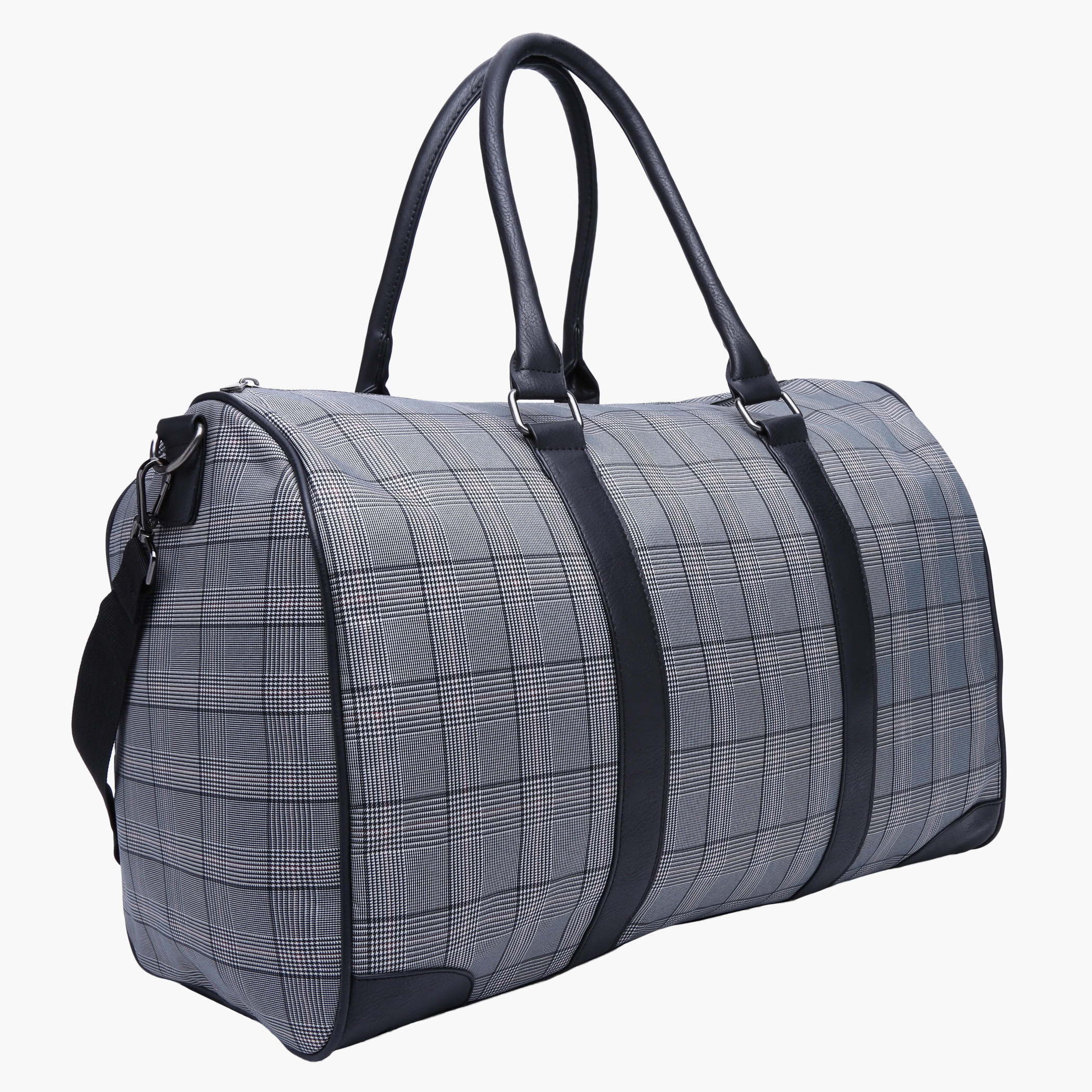 Chequered Duffle Bag-men-bags-image-2