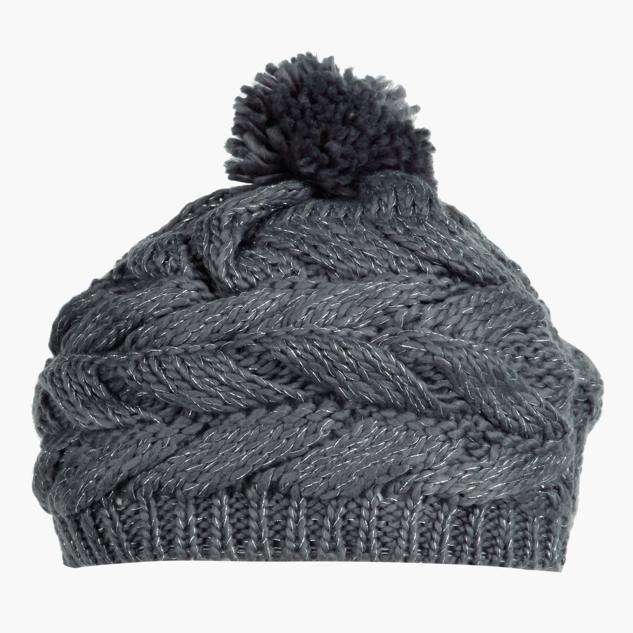 Textured Cap with Pom Pom-women-clothingaccessories-capsandhats-image-1